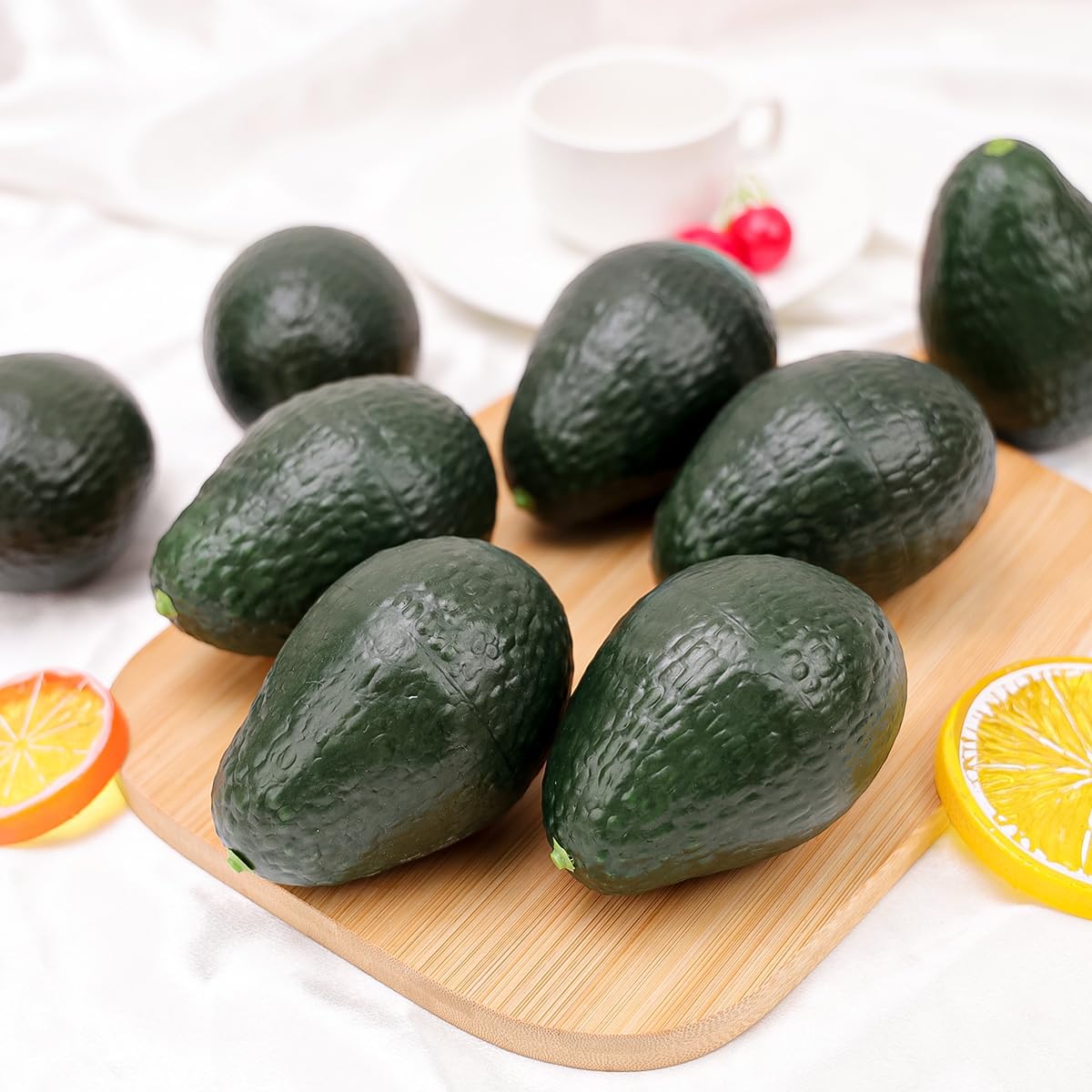 Gresorth 6pcs Artificial Lifelike Avocado Decoration