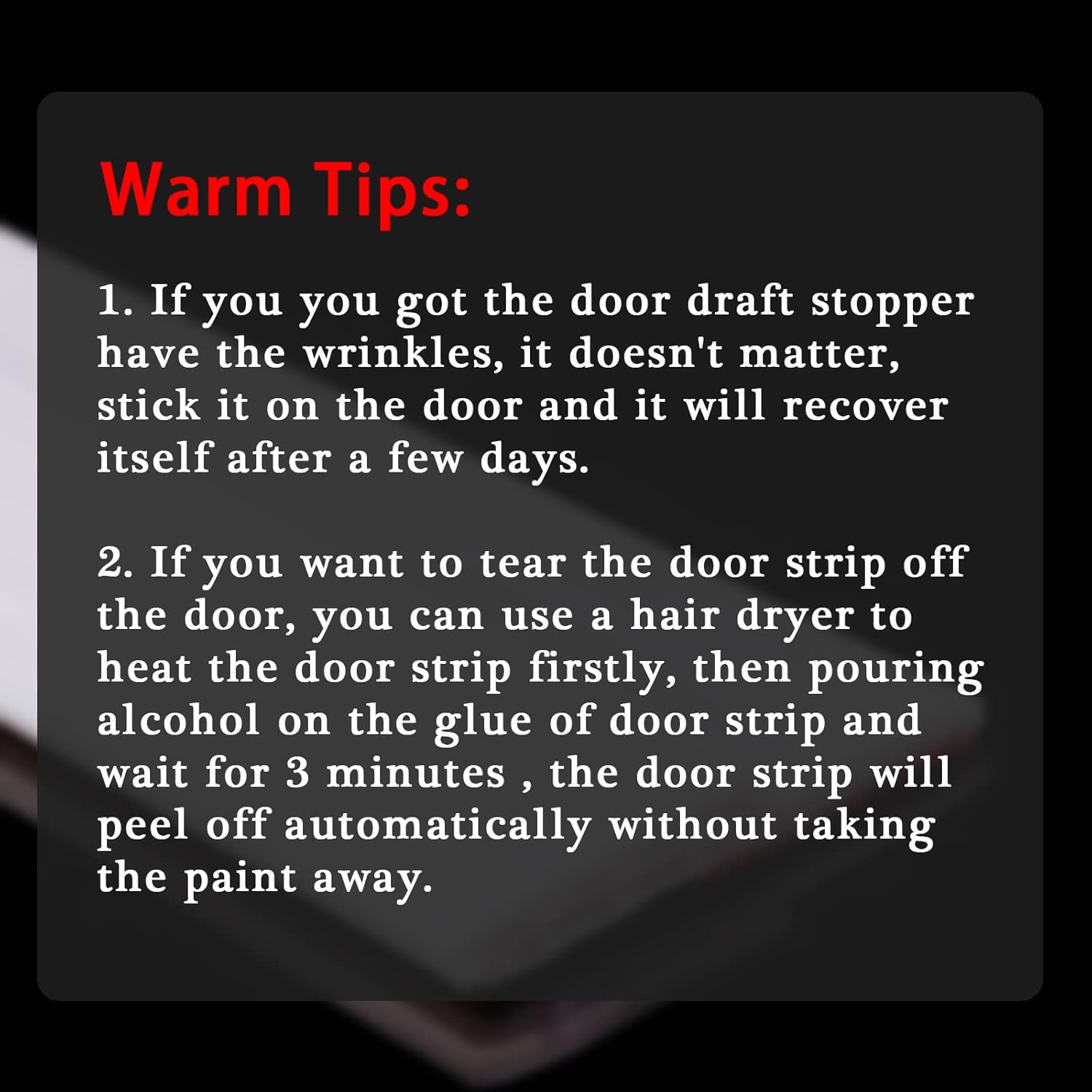 Suptikes Huge Gap Door Draft Stopper 34 W x 39 L Black