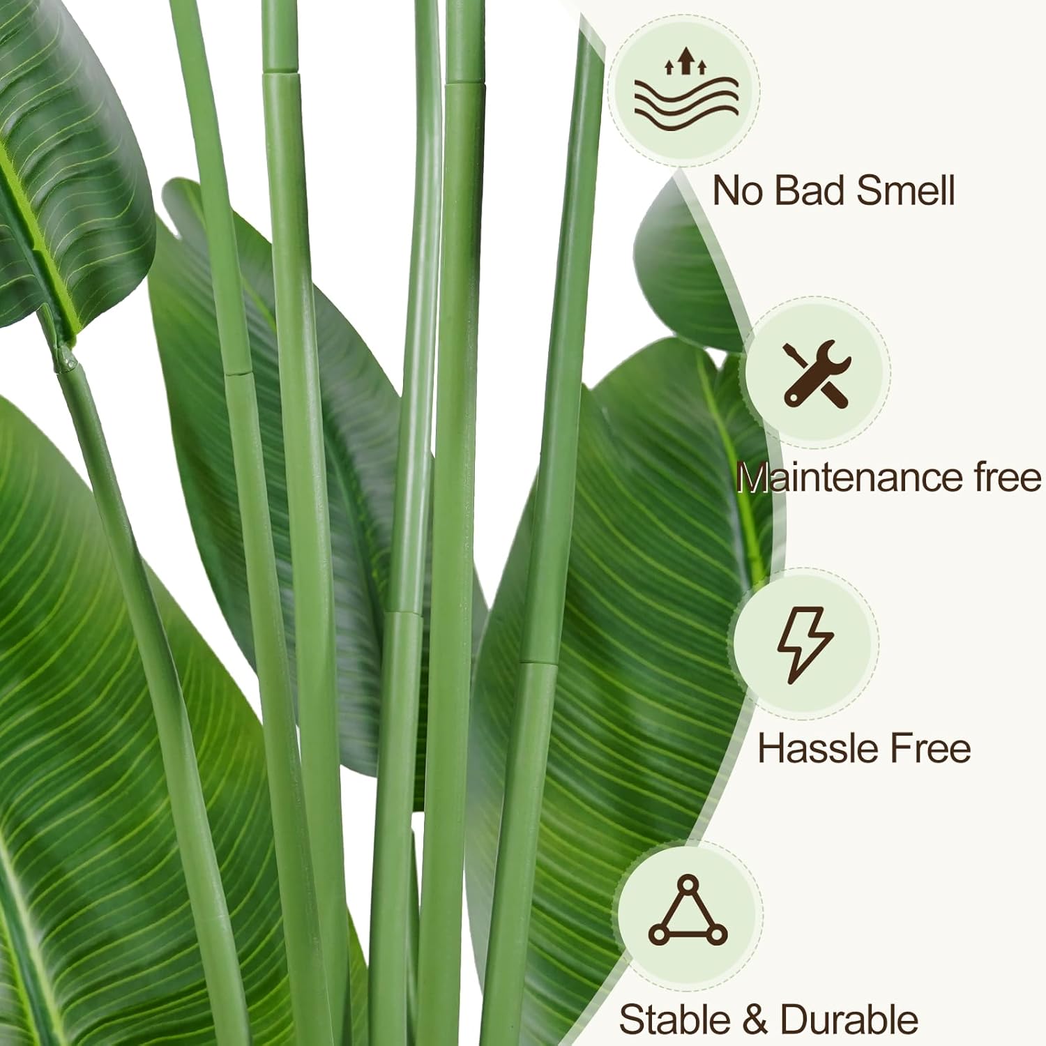 Keeplush Lifelike Bird of Paradise Artificial Plant 66ft