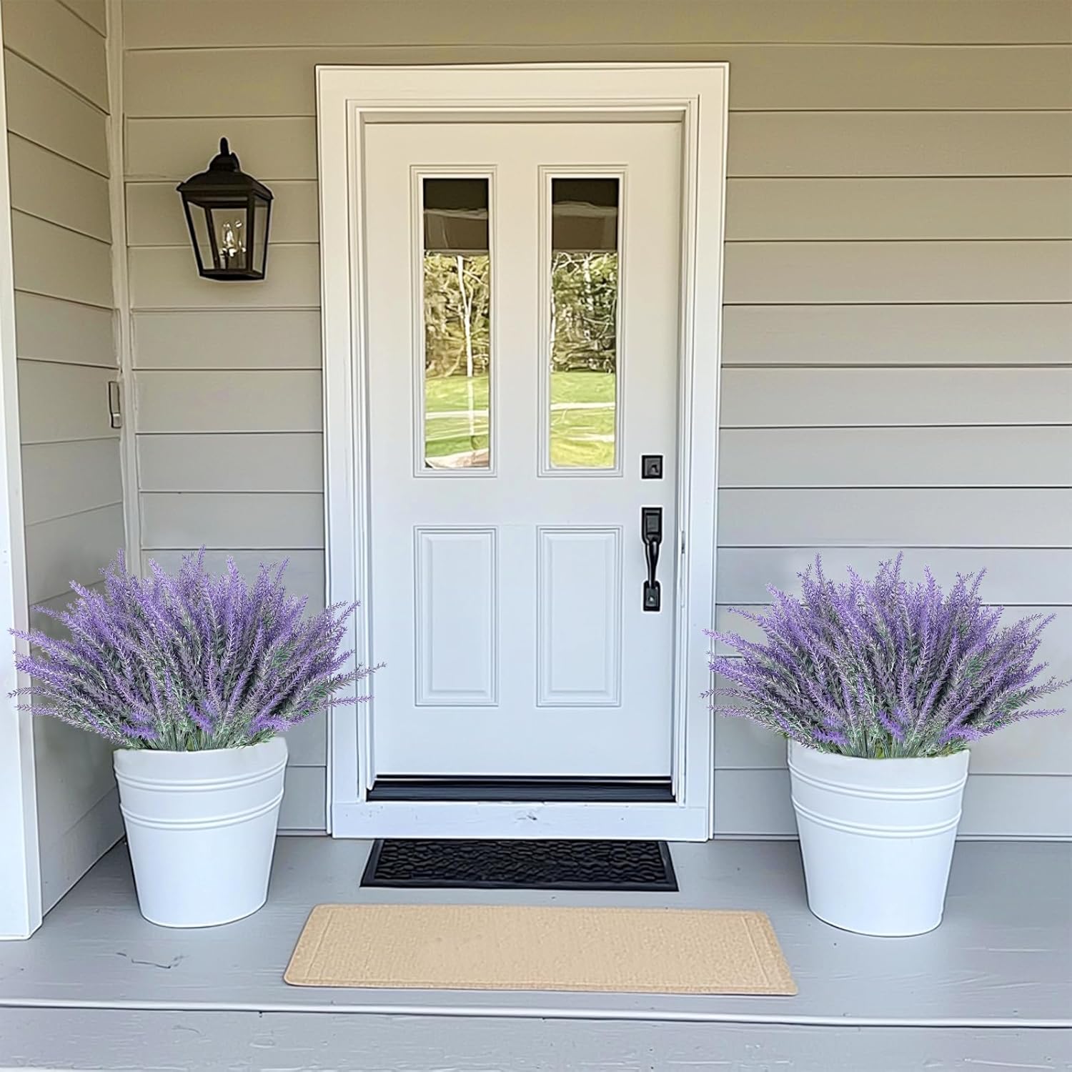 TURNMEON 20 Bundle Artificial Lavender Flowers UV Resistant