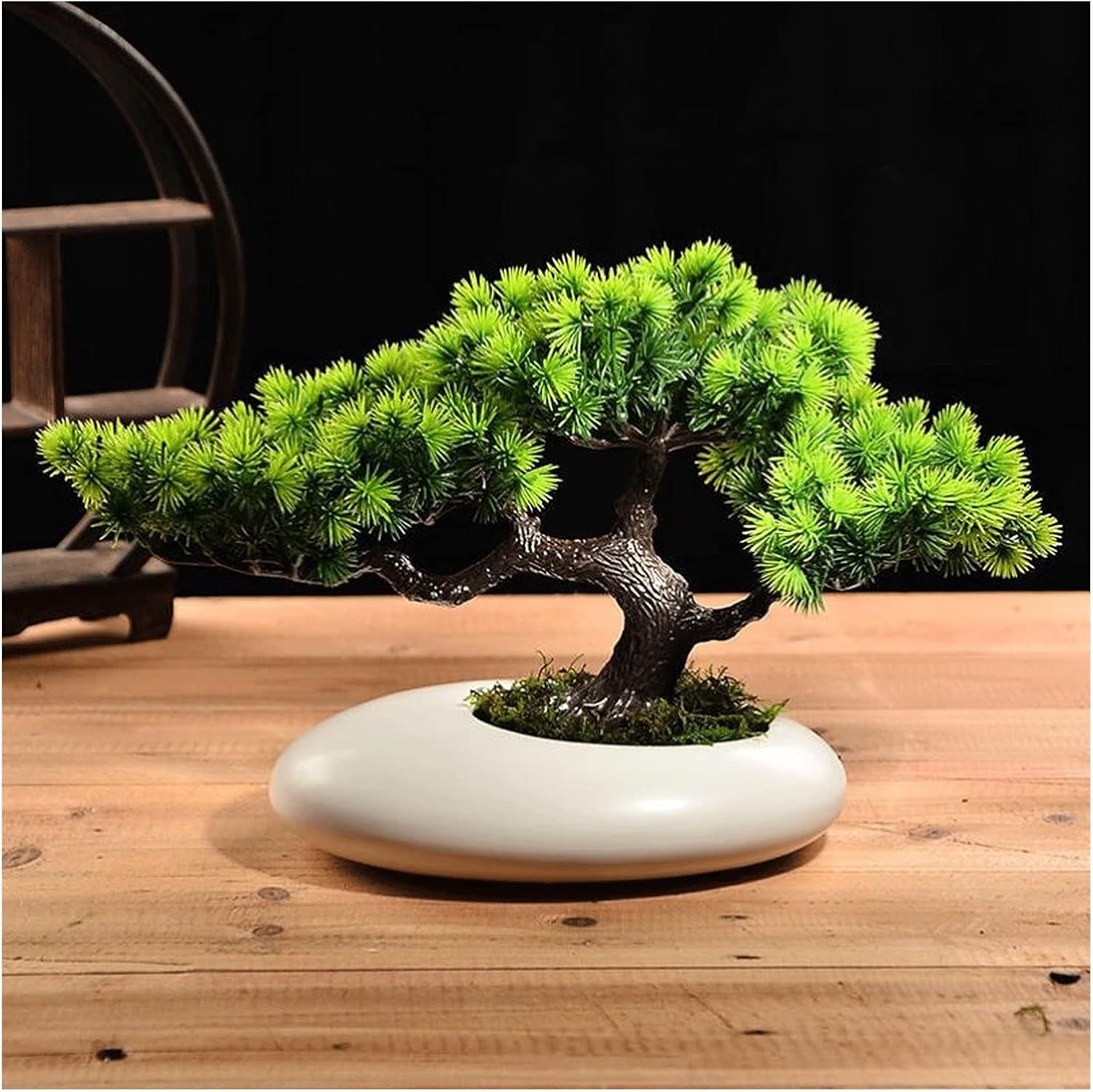 Artificial Pine Bonsai Tree 8-Inch Indoor Decor