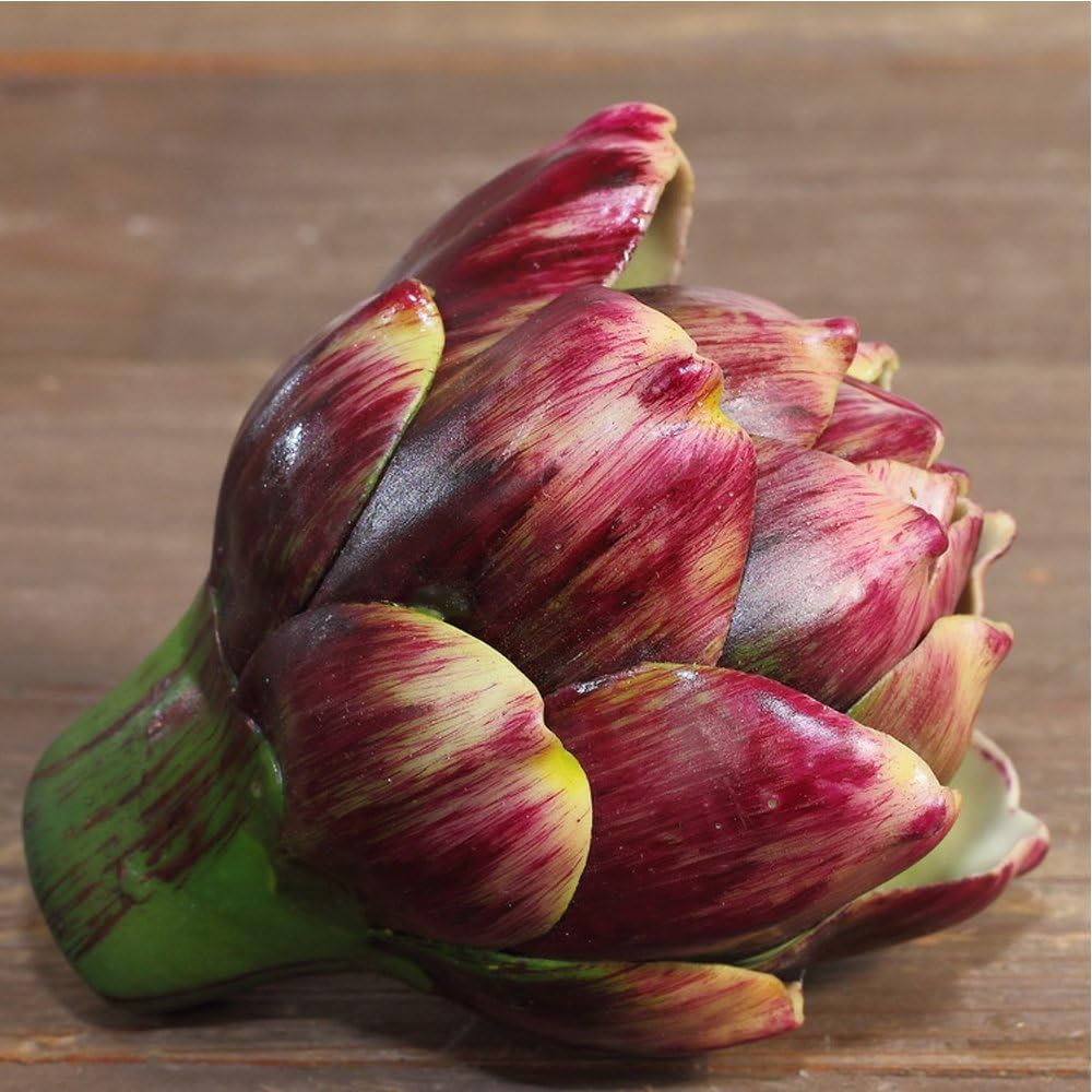 Artificial Artichoke Vegetables Wedding Decor Set of 6 Large Red