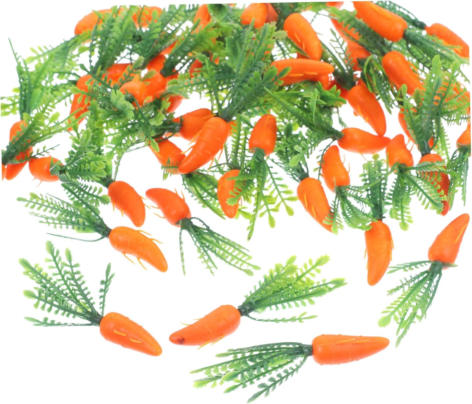 Garneck 180pcs Realistic Carrots Kitchen Decorations
