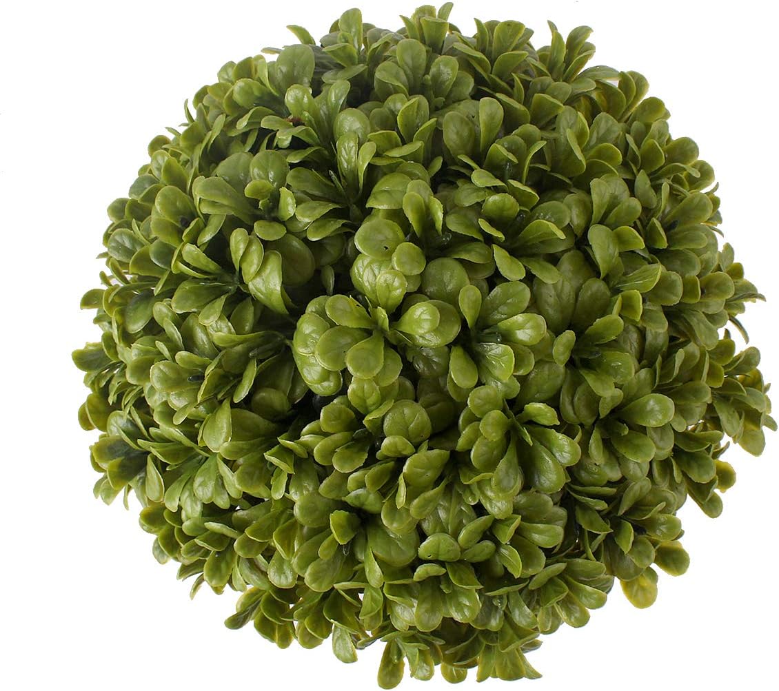 Blooming Paradise Artificial Topiary Ball Boxwood with Grecian Urn Planter