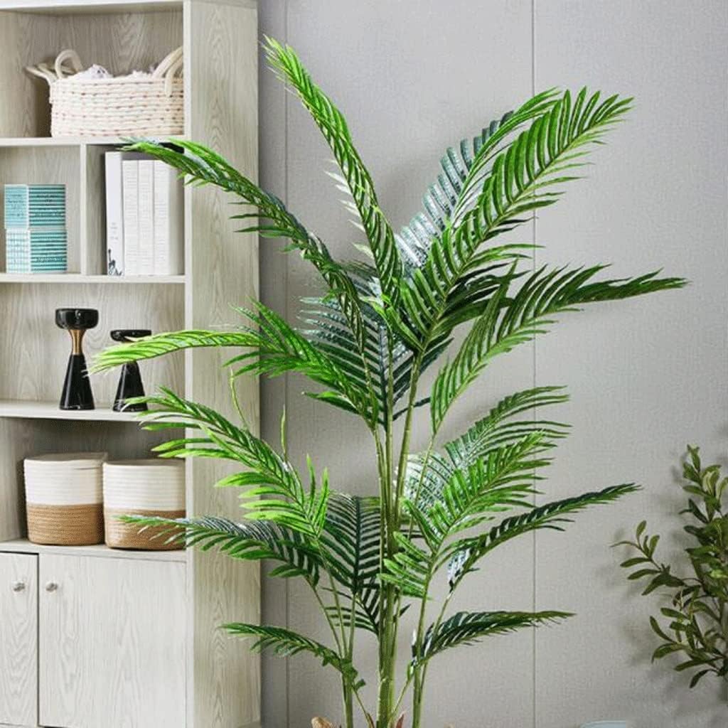 Fake Plants Artificial Tree Large Palm with Grass Basket Base 160cm