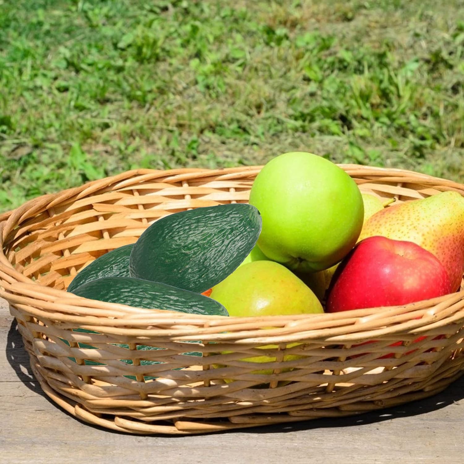 FOMIYES Plastic Artificial Avocado Set of 6