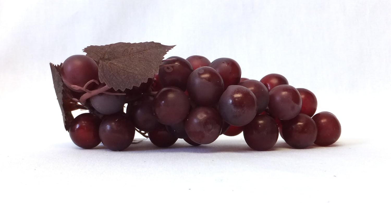 Viabella Artificial Fruits and Vegetables Grapes Burgundy