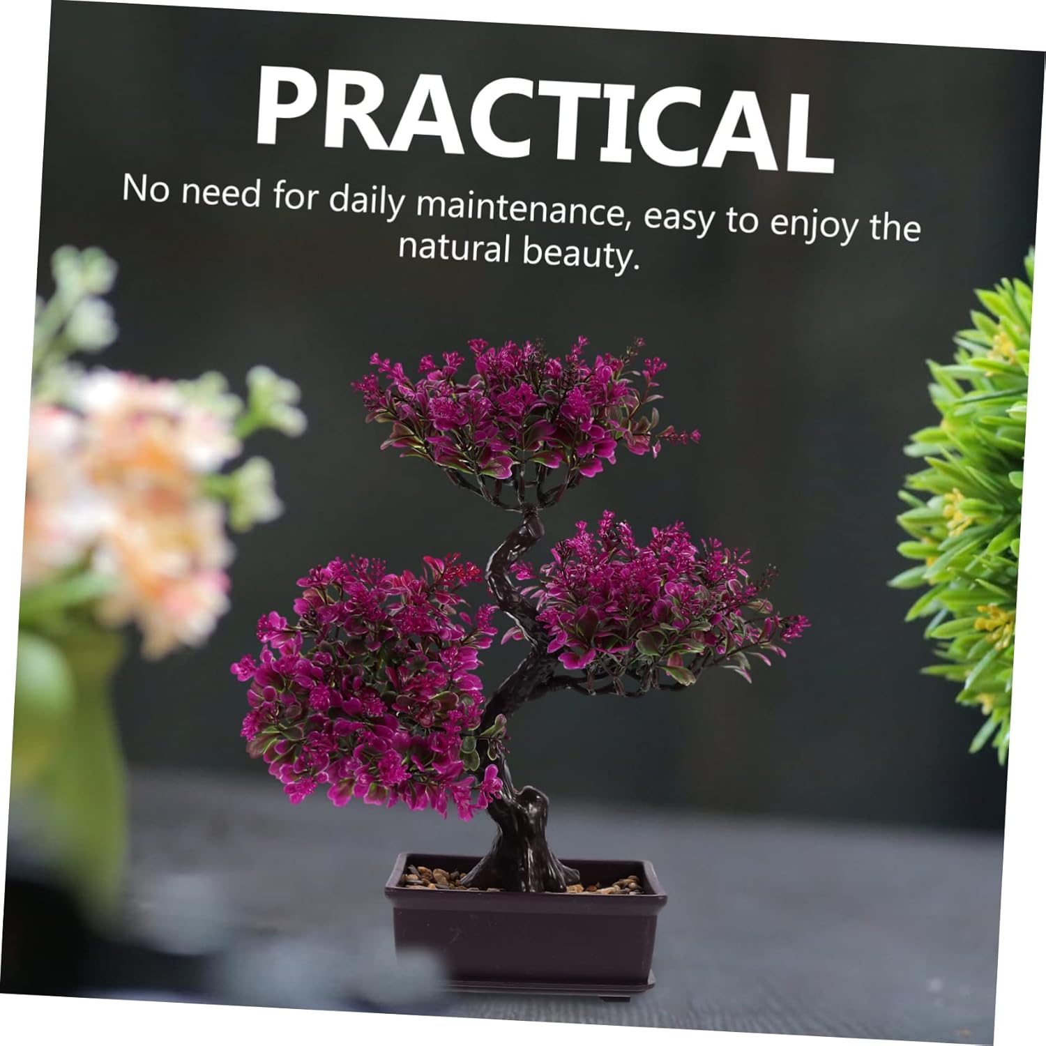 Artificial Bonsai Tree 36x32cm Pot Decor