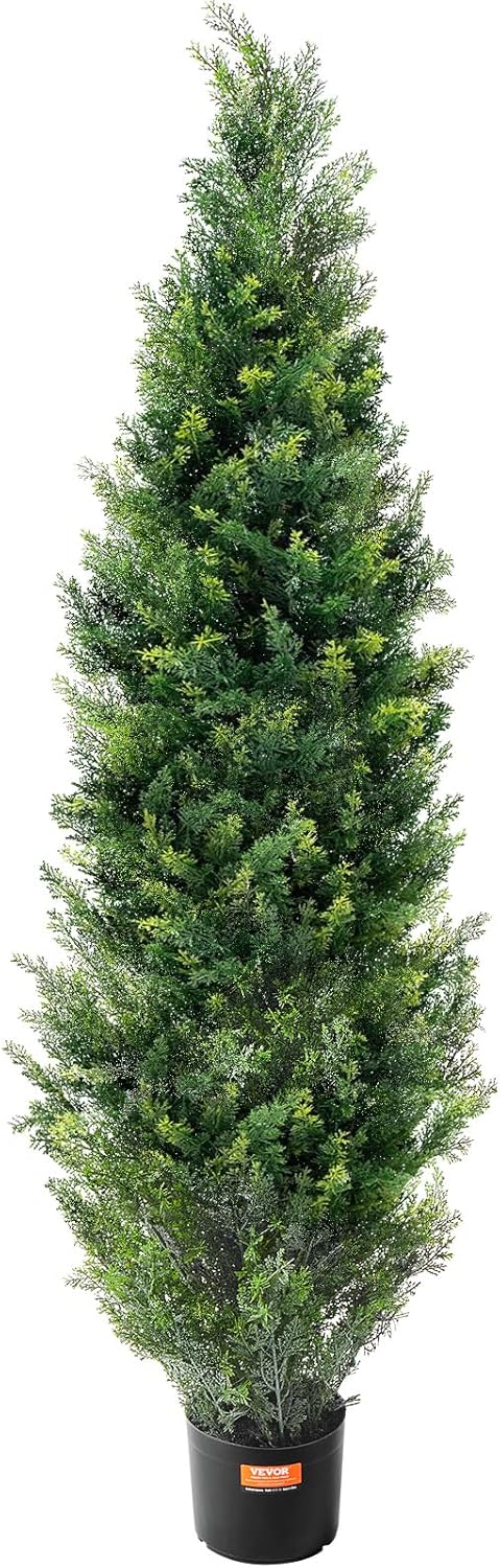 VEVOR Artificial Cedar Topiary Tree 60 inch 2 Pack
