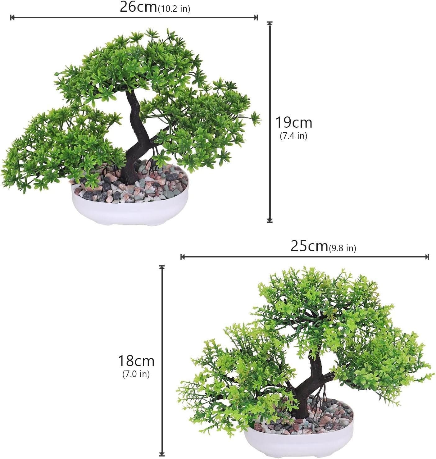 Artificial Pine Bonsai Tree Decorative Pot