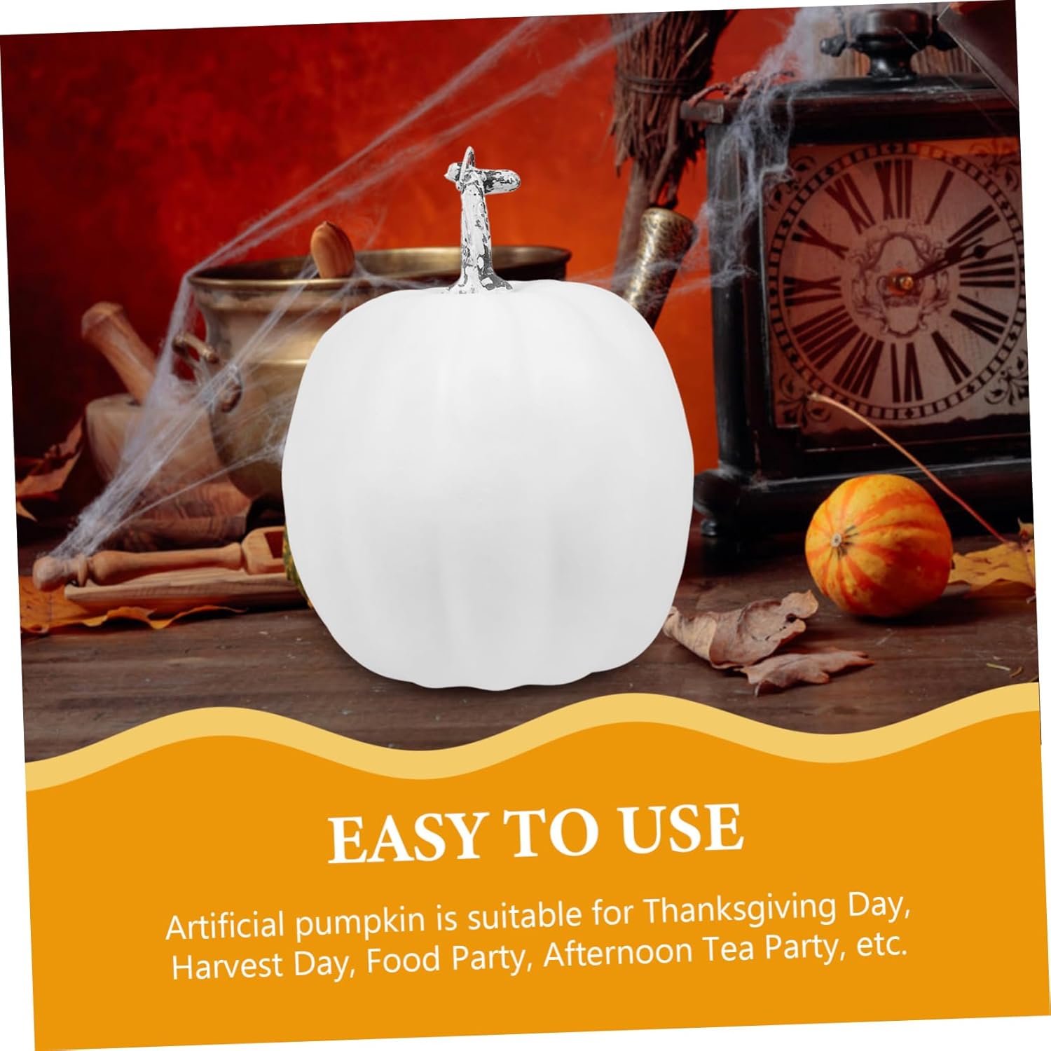 LIFKOME Artificial Pumpkin Decoration for Home and Halloween