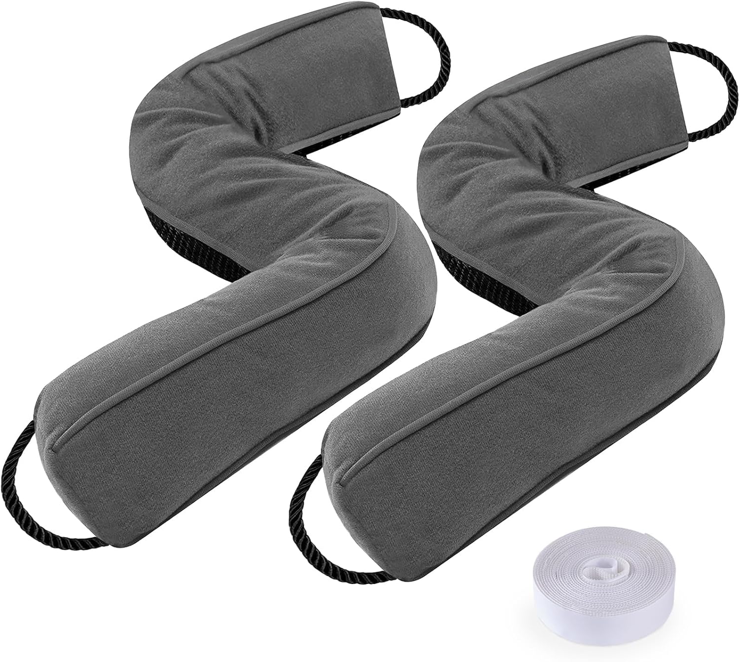 Sunolga 2 Pack 38 Inch Weighted Door Draft Stopper Grey