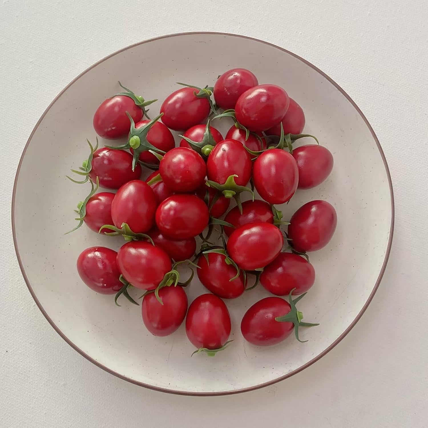 Lovmeety 30Pcs Artificial Cherry Tomatoes for Decor and Photography