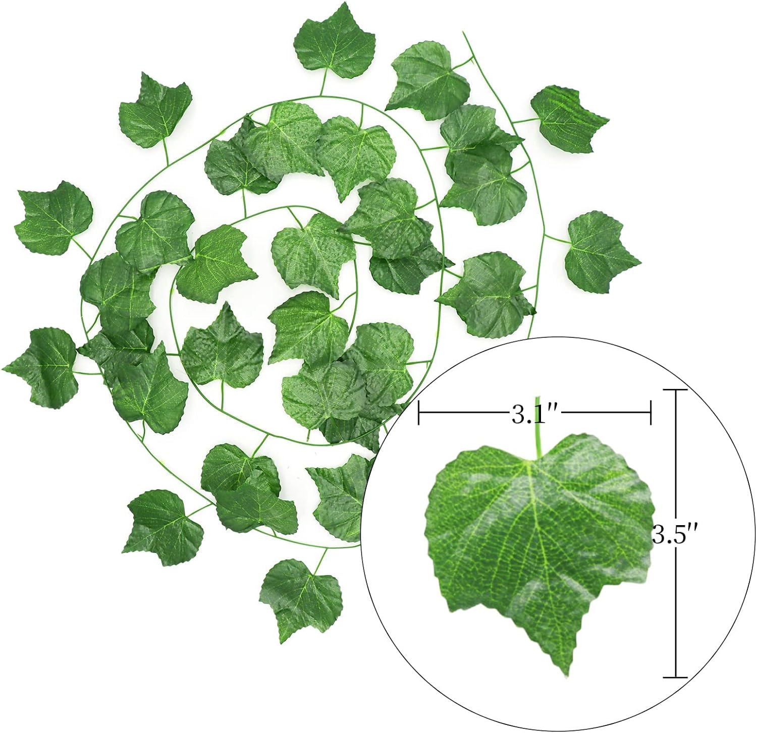 12 Strands 90 ft Artificial Grape Vines with 3 String Grapes Garland