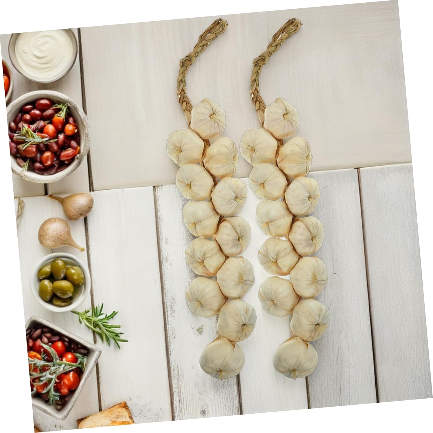 Alipis 2pcs Artificial Garlic Rope Decor