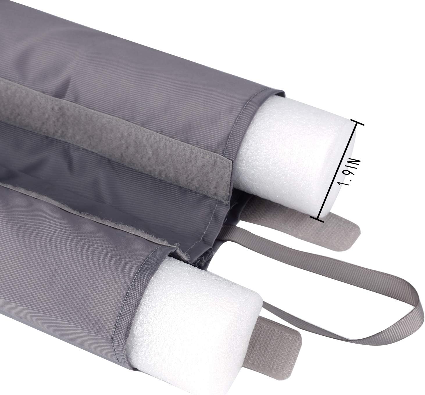 ClauCiel Under Door Draft Stopper Gray Adjustable