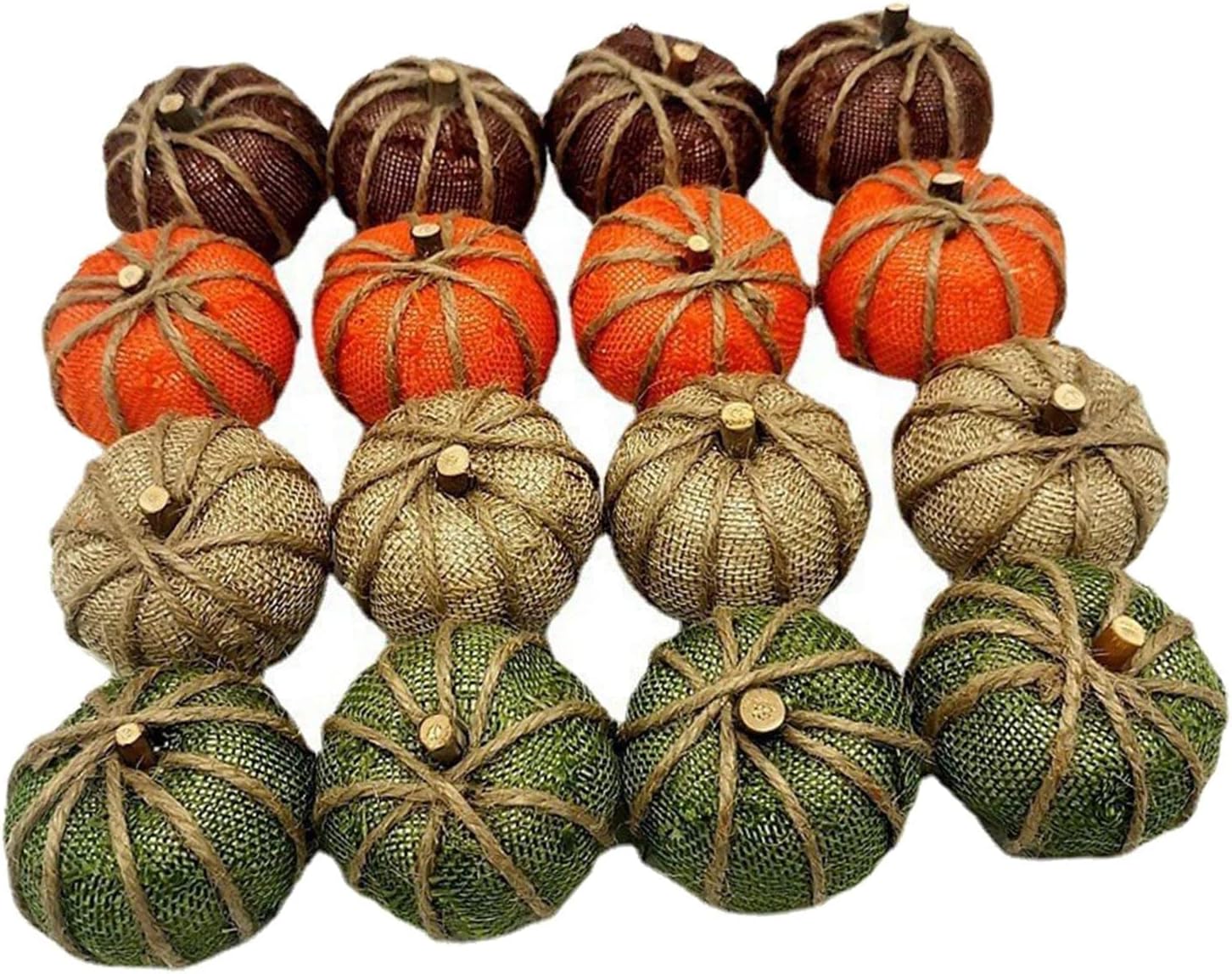 Halloween Artificial Pumpkin Decorations DIY Craft 16 Pieces without Plaid