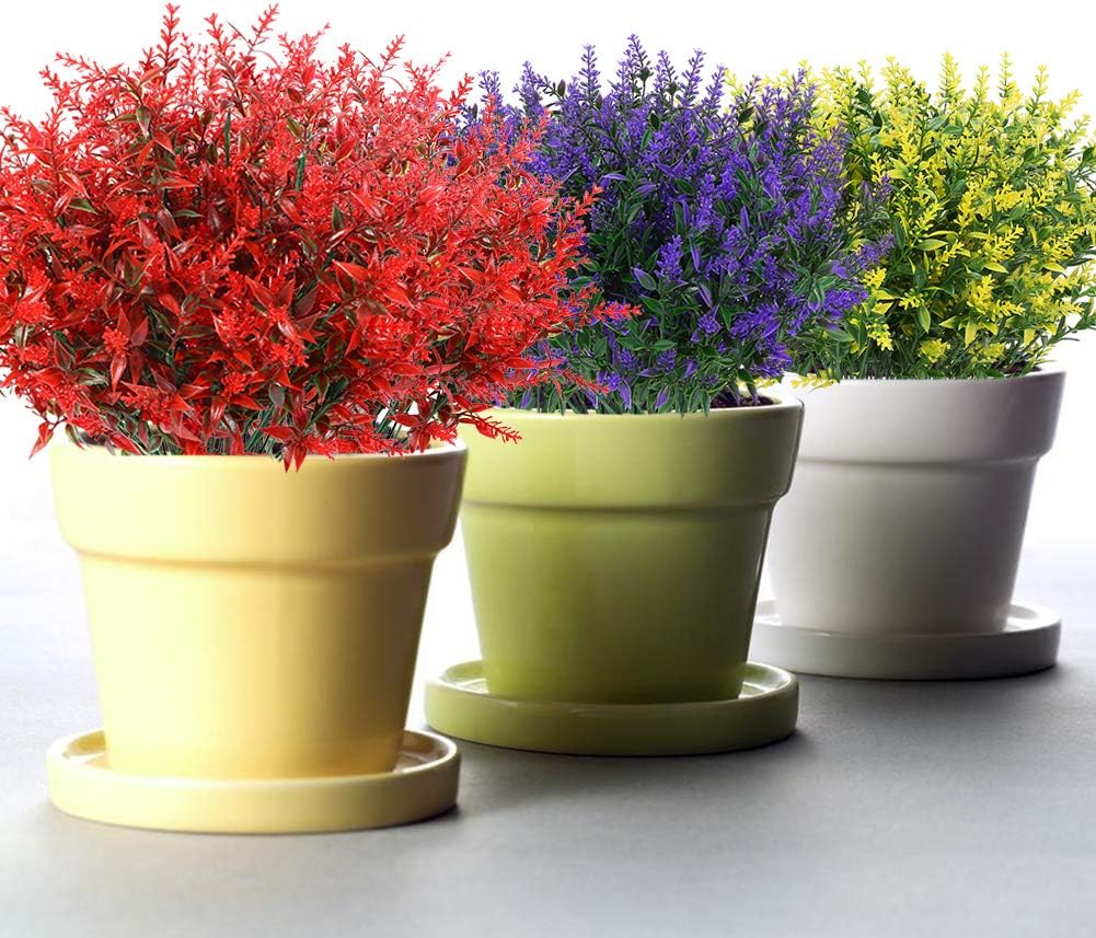 KLEMOO 8 Bundles Artificial Lavender Flowers
