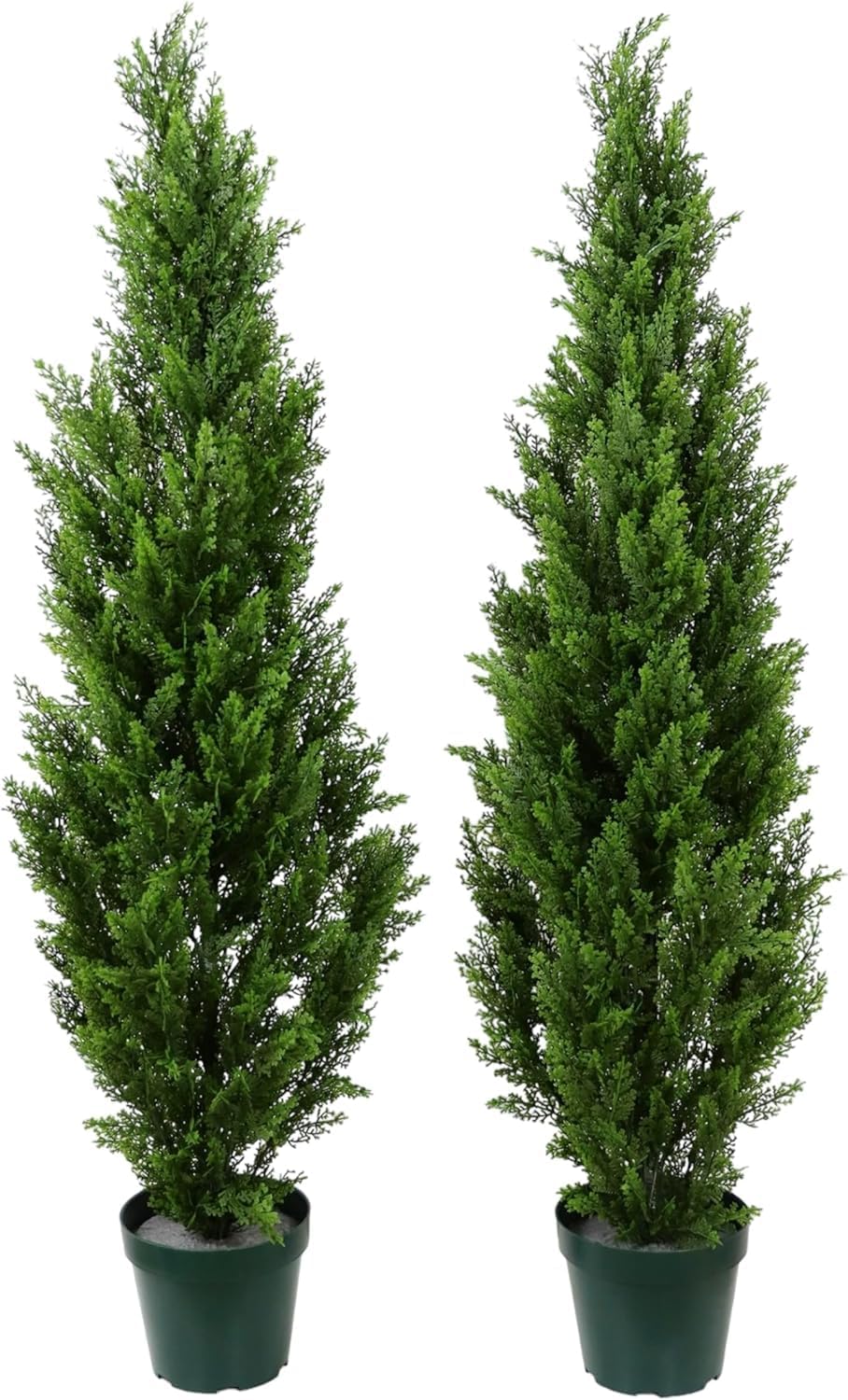 Pre Potted Artificial Cedar Topiary Trees Pack of 2