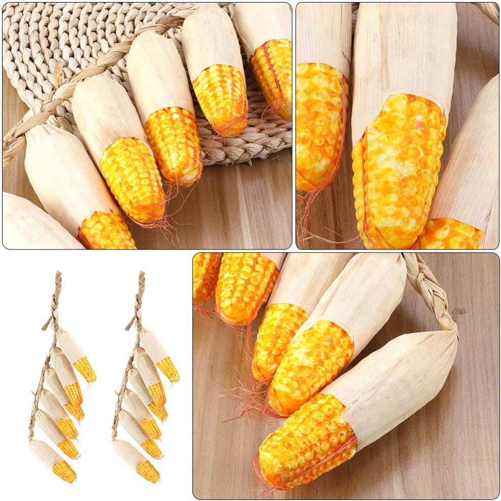 2Pcs Artificial Corn String for Fall Decoration