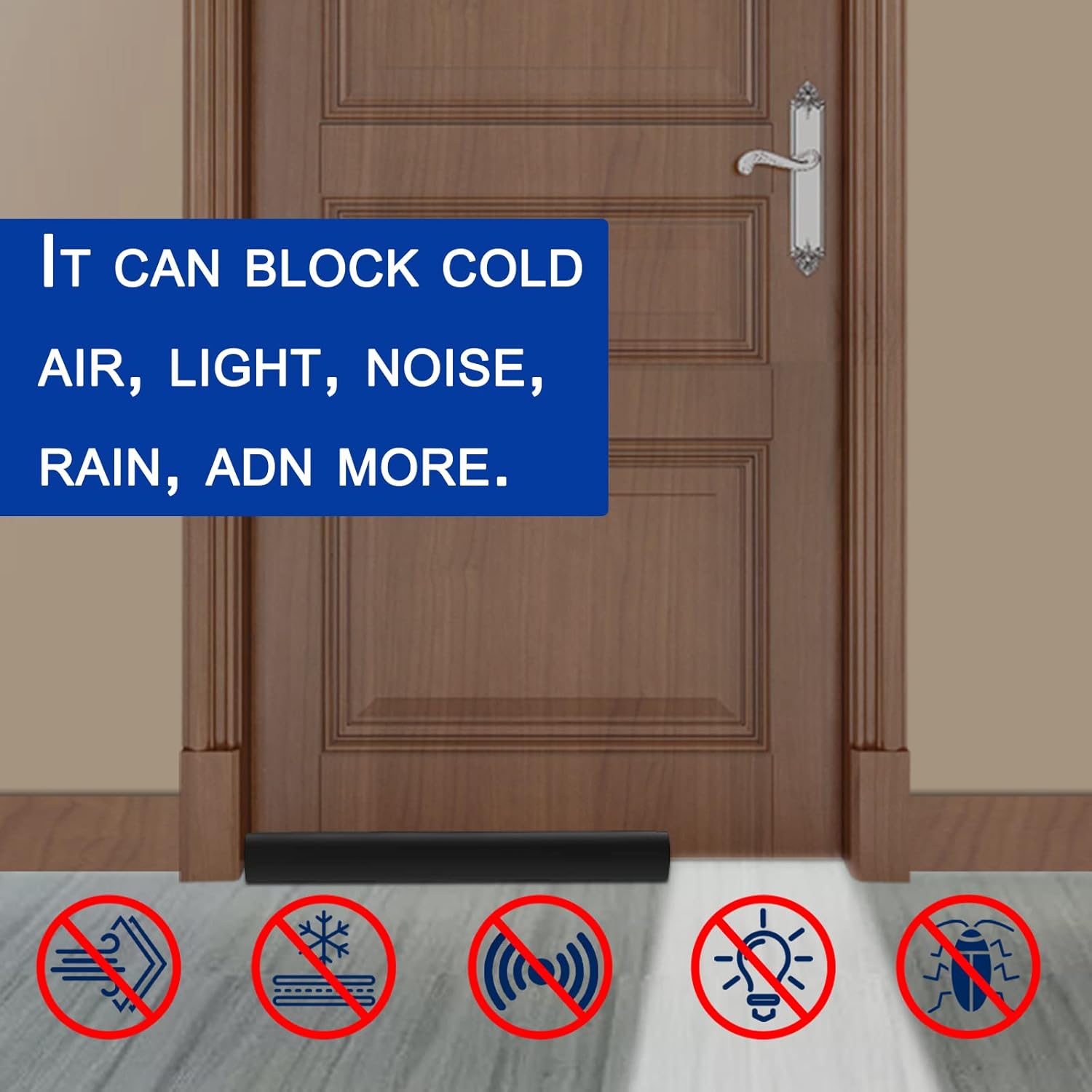 Bestong Adjustable Under Door Draft Stopper 32 Inch