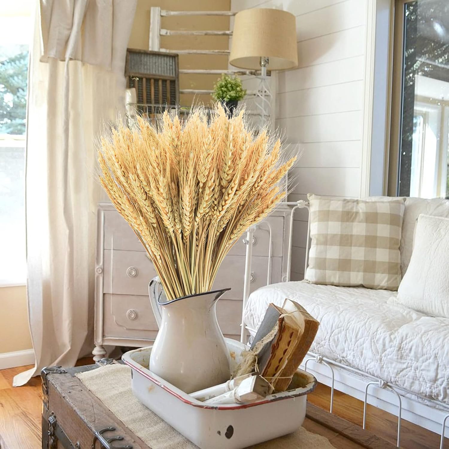 Uieke 177 Inch Dried Wheat Stalks for Home Decor