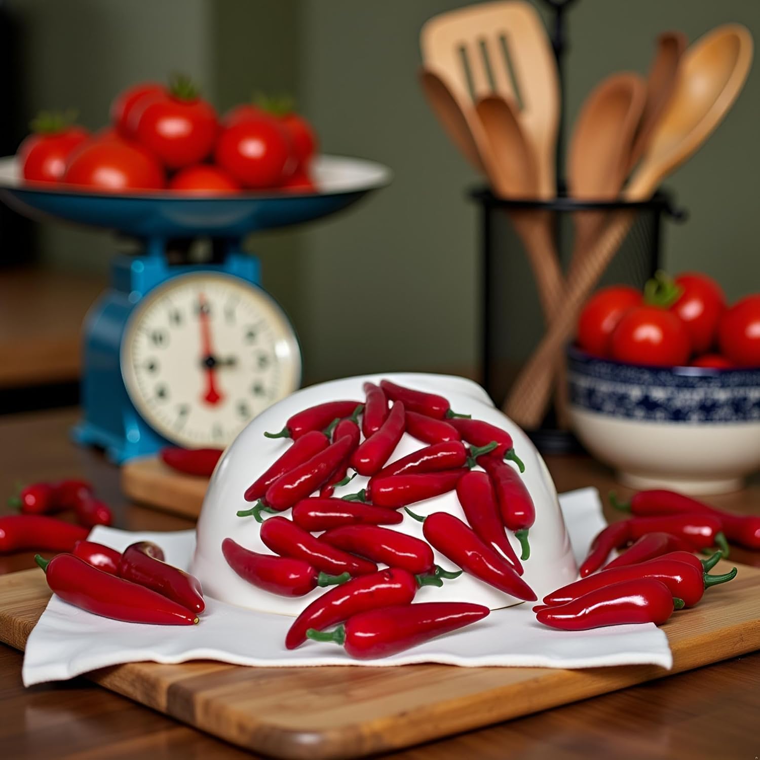 20Pcs Artificial Chili Peppers for Home Kitchen Photography Decor