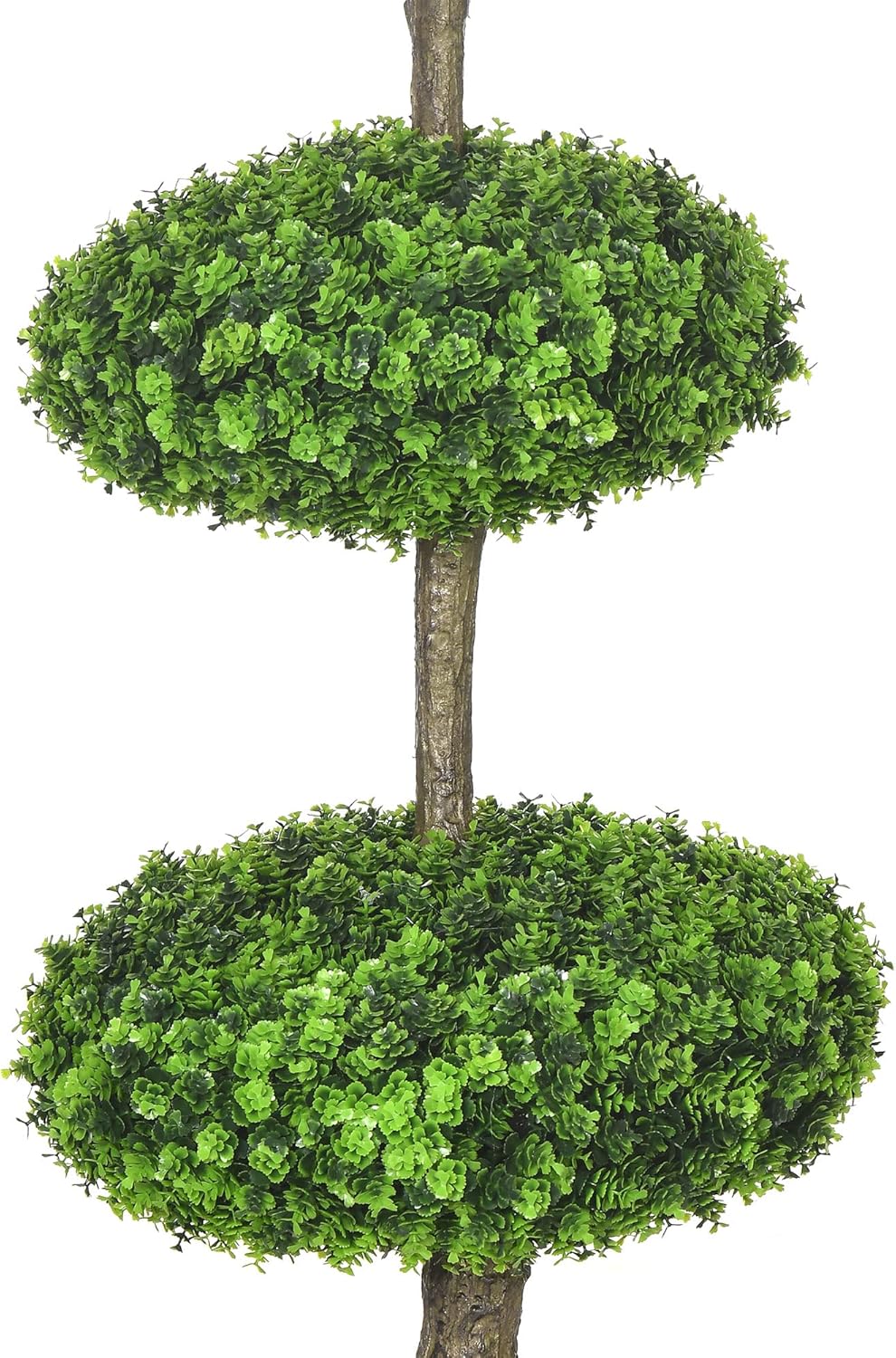 HOMCOM 2 Piece Artificial Boxwood Topiary Trees in Pots