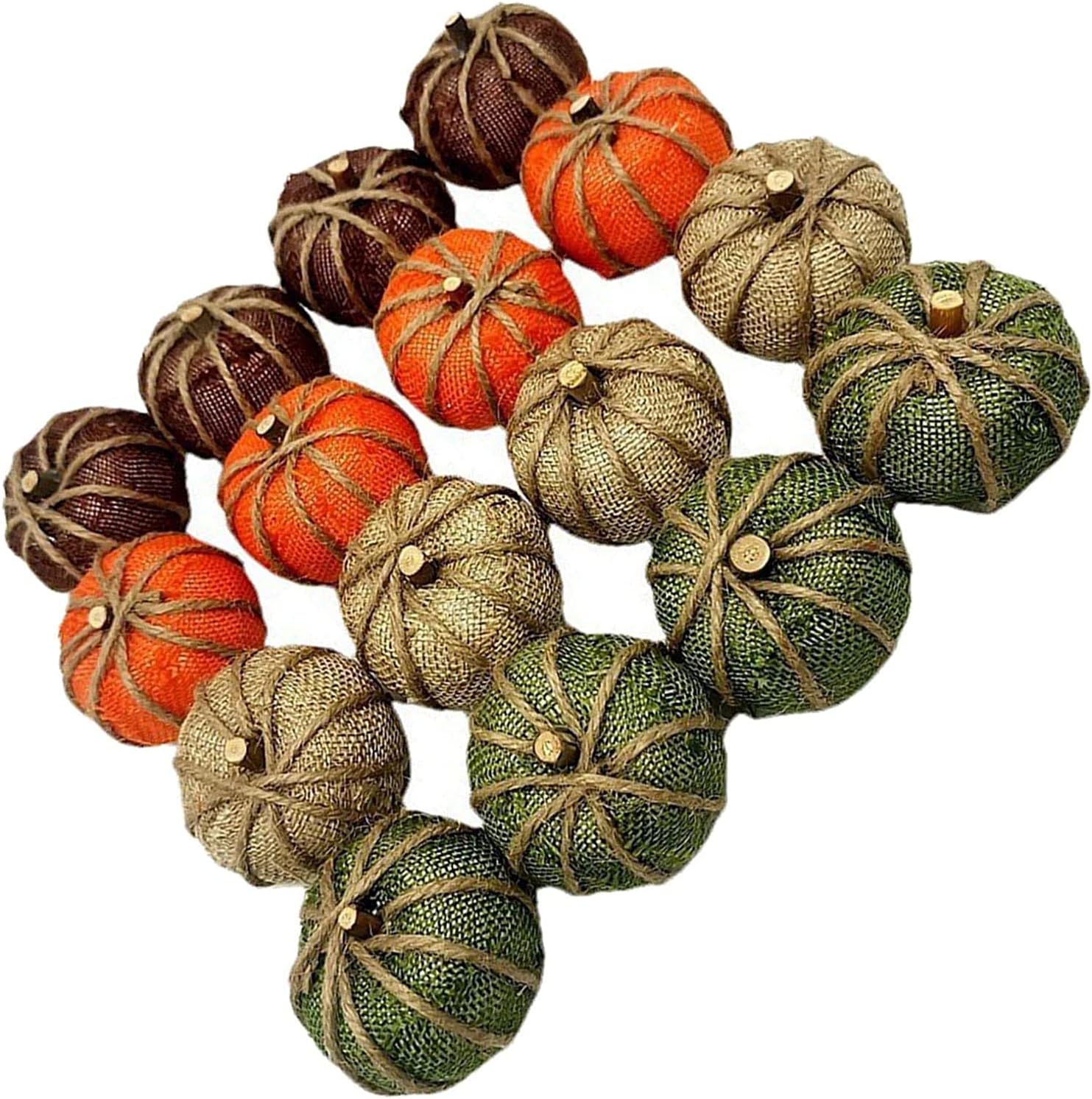 Halloween Artificial Pumpkin Decorations DIY Craft 16 Pieces without Plaid