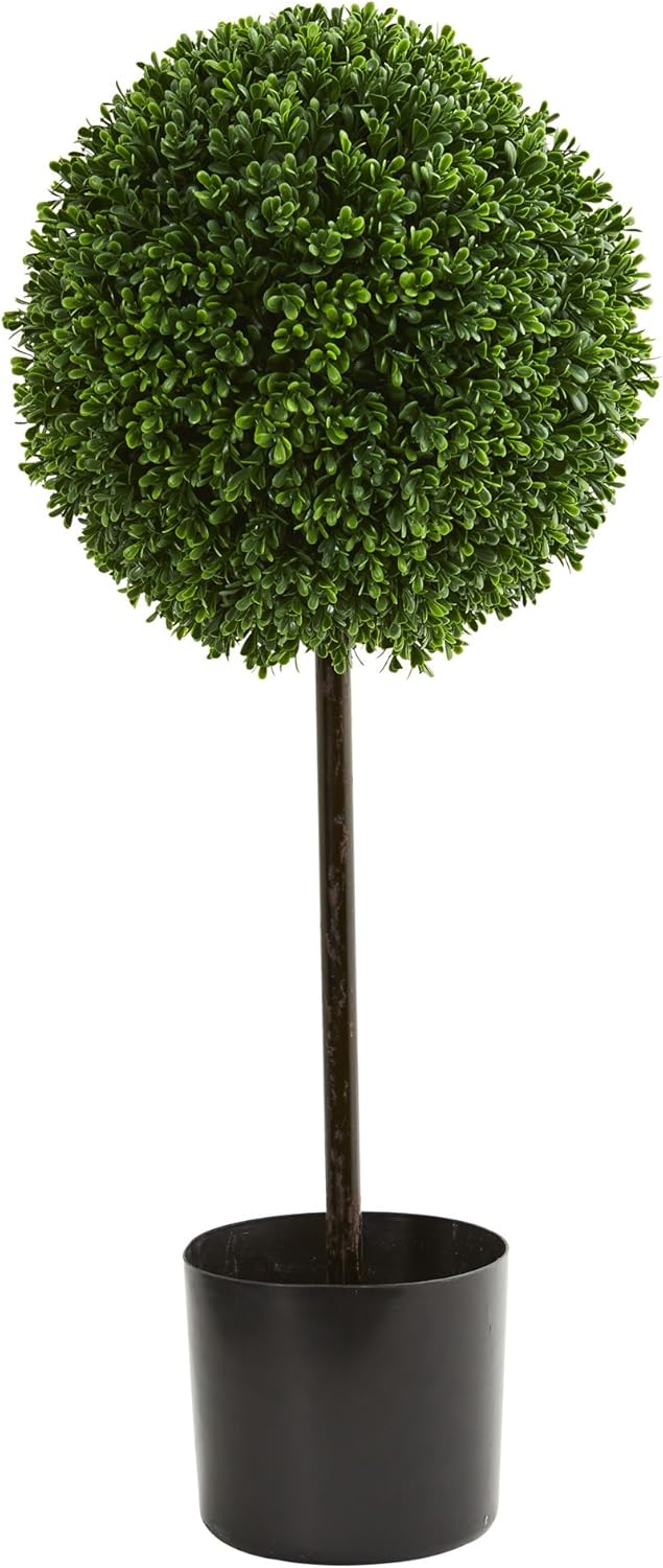 Nearly Natural 25ft Boxwood Ball Artificial Topiary Tree