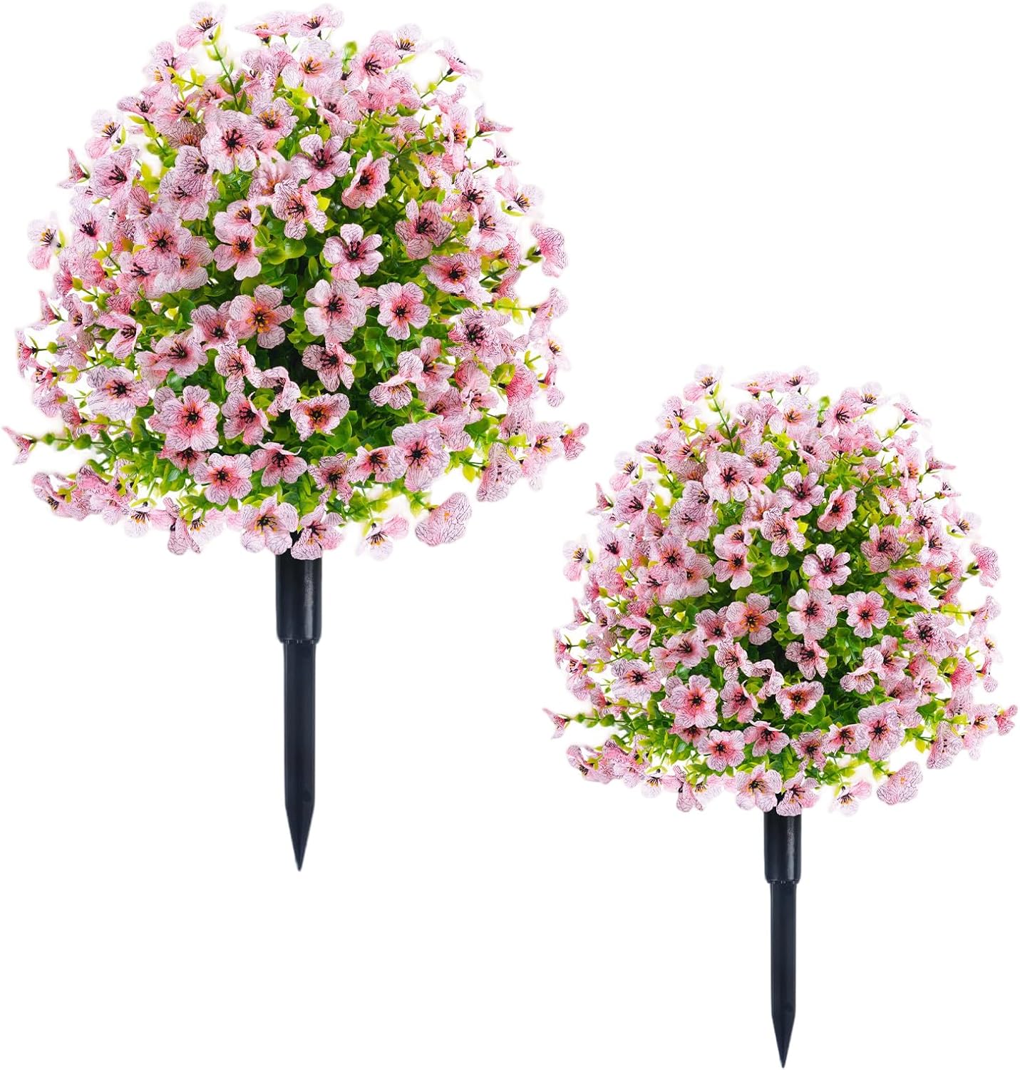 GarveeHome 197FT Artificial Cedar Topiary Ball Trees 2pcs UV Resistant