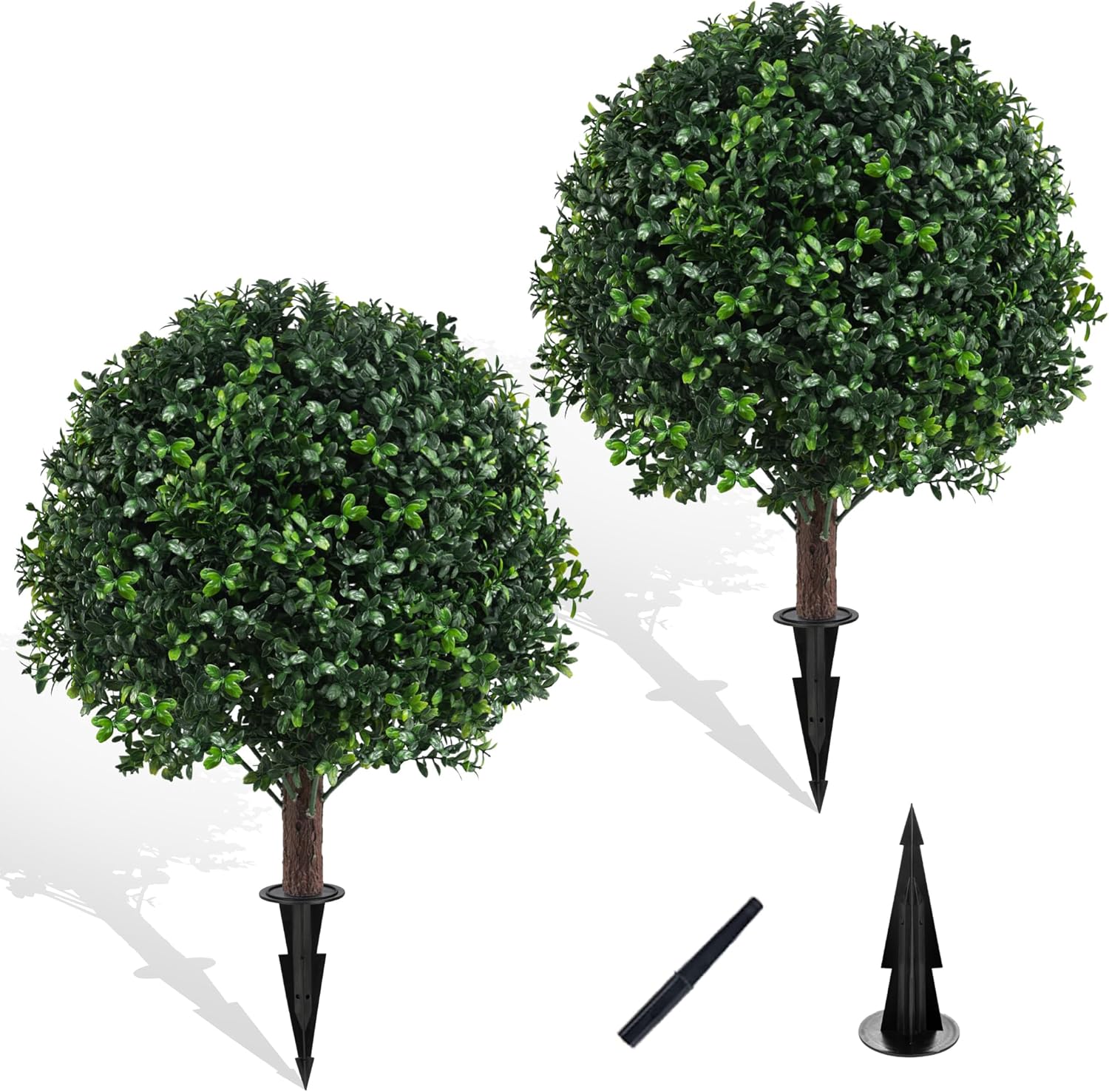 Artificial Boxwood Topiary Ball Set of 2 UV Resistant