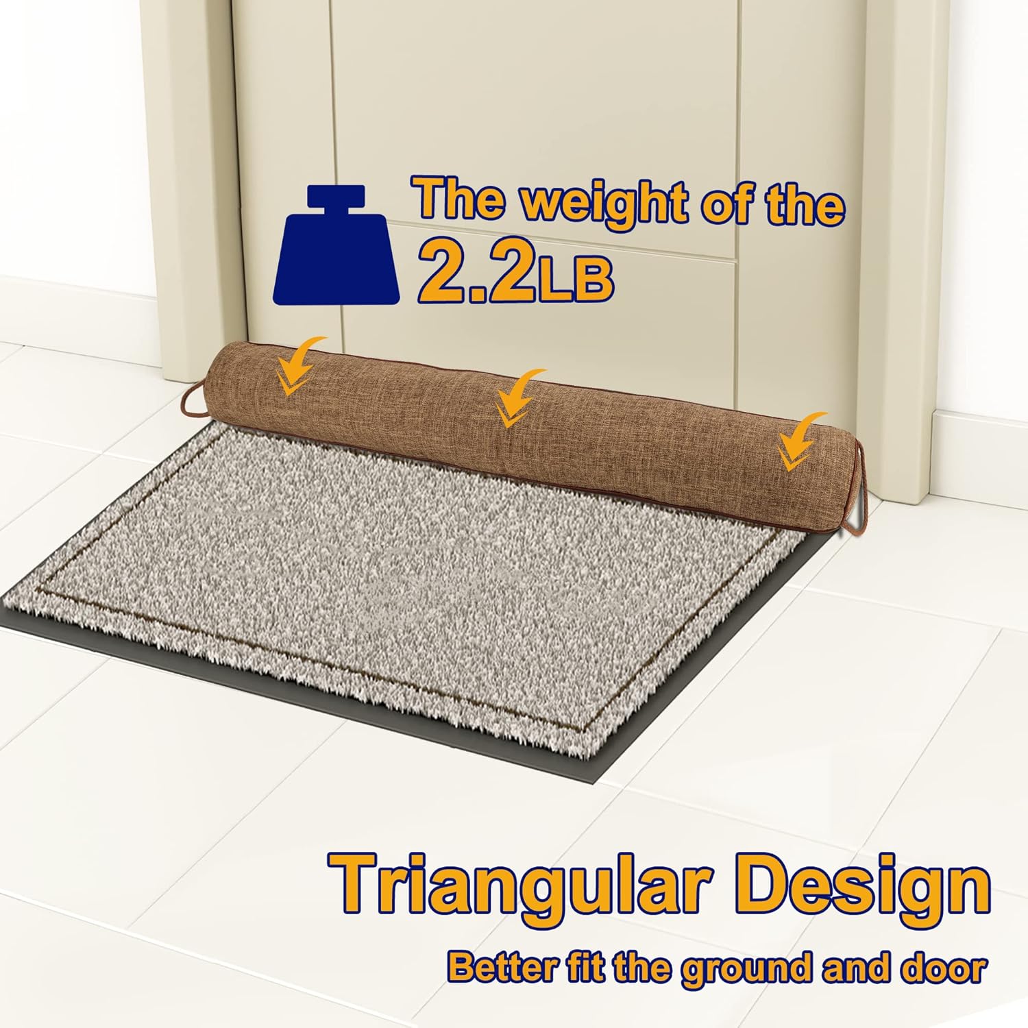 Nabowan 32 Inch Weighted Draft Stopper Door Blocker