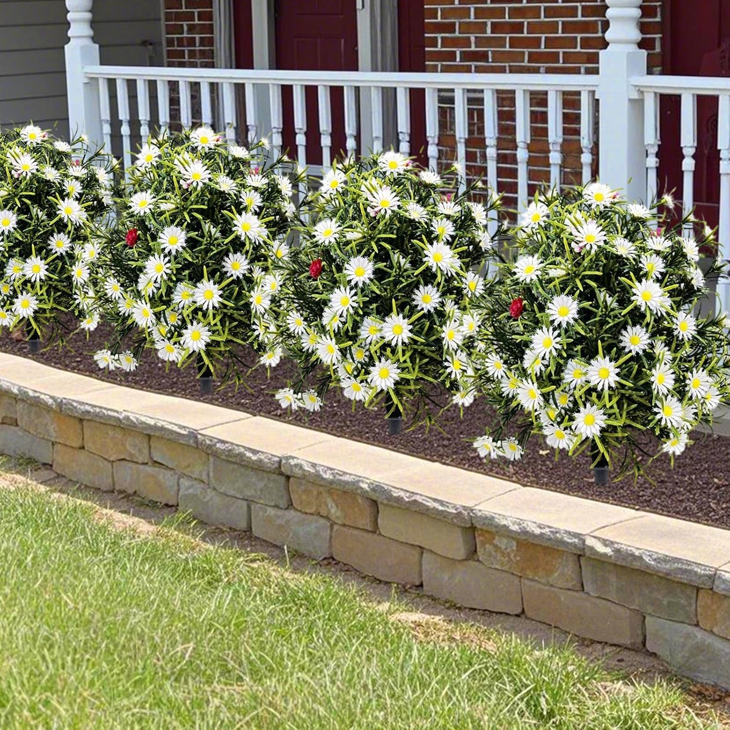 15 Inch Artificial Topiary Trees with Ground Spike