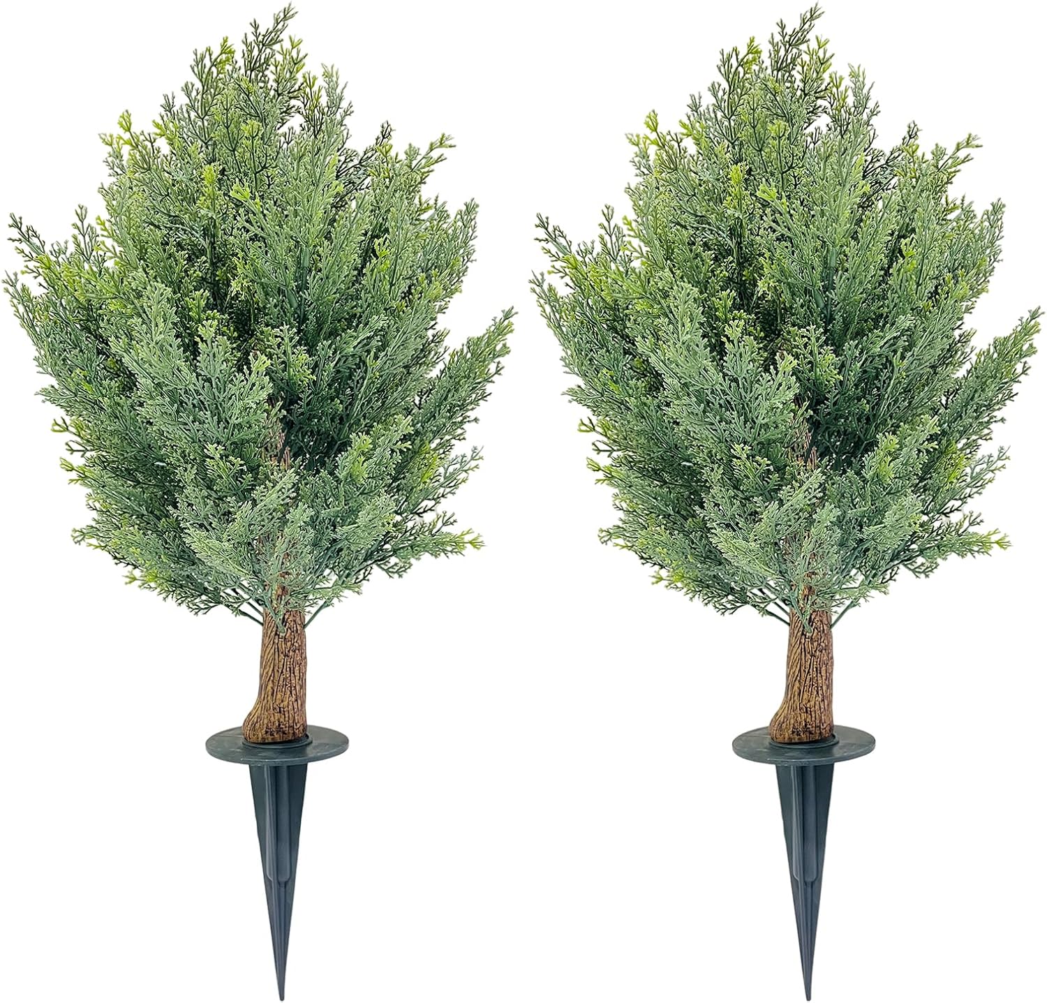30 Artificial Cypress Topiary Ball Trees Set of 2
