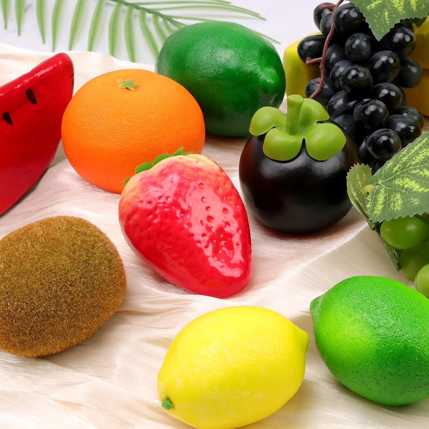 11 Pack Plastic Artificial Fruits for Home Decor