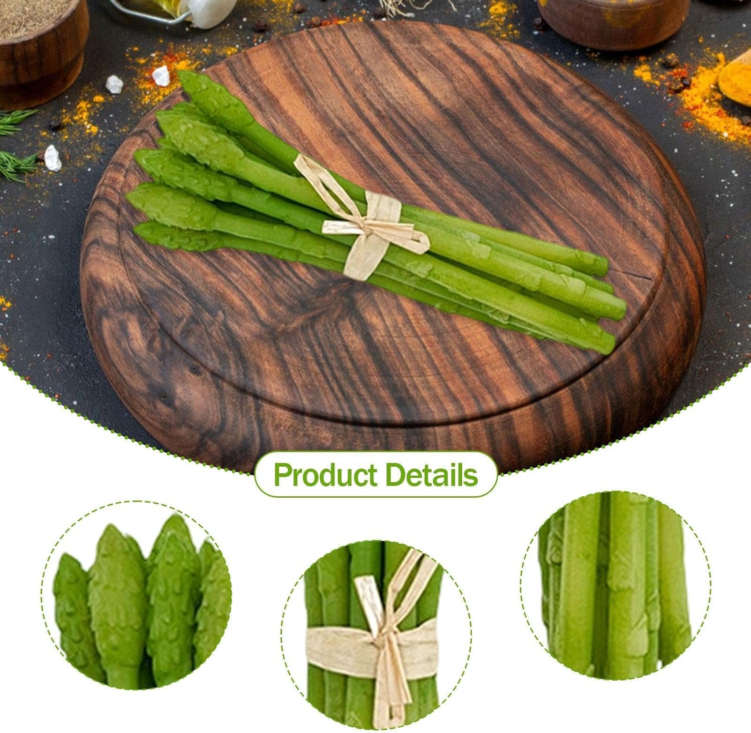 Artificial Asparagus 20x6cm Realistic Fake Vegetable Teaching Aid