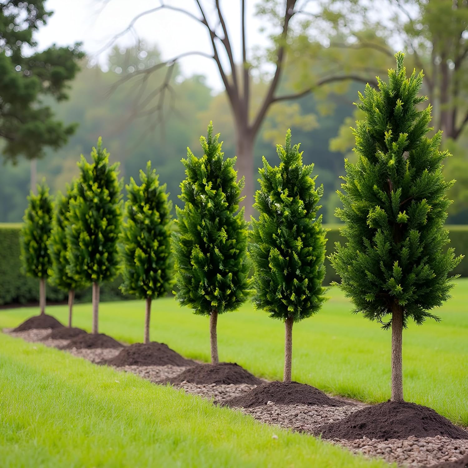 Fonyick Artificial Cypress Topiary Tree Set of 2