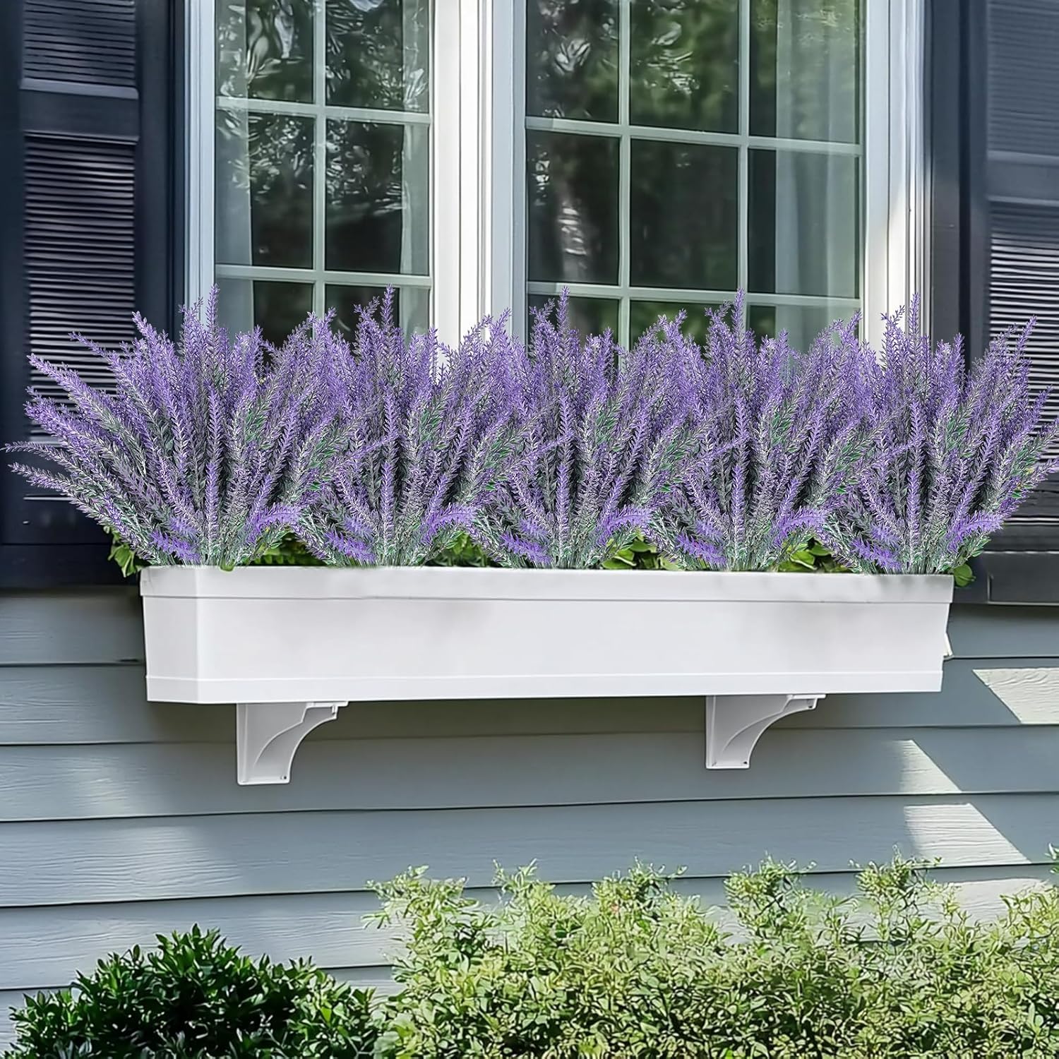 TURNMEON 20 Bundle Artificial Lavender Flowers UV Resistant