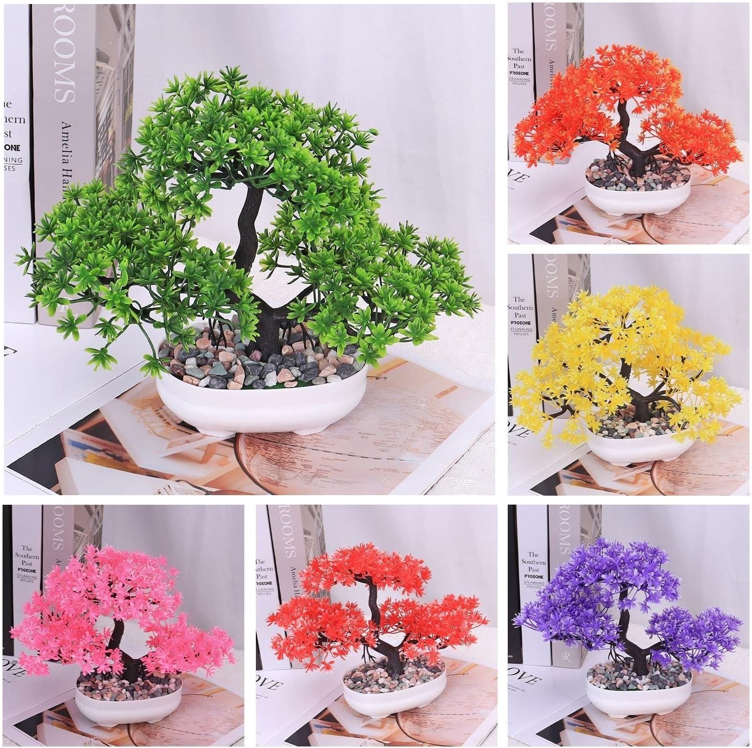 Artificial Pine Bonsai Tree Decorative Pot