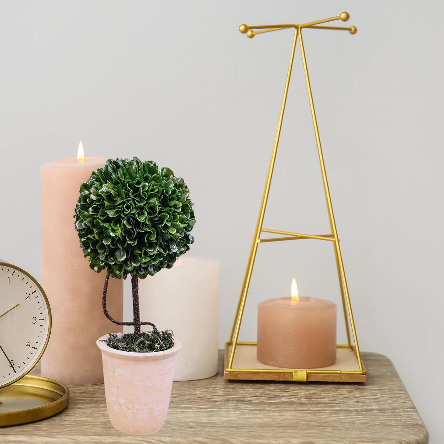 Admired By Nature 135 inch Artificial Boxwood Topiary Ball Potted Plant
