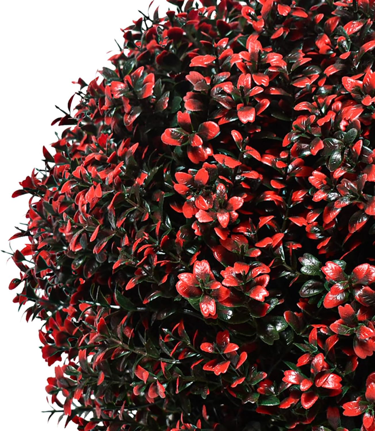 Set of 2 Artificial Topiary Boxwood Trees 245 Tall