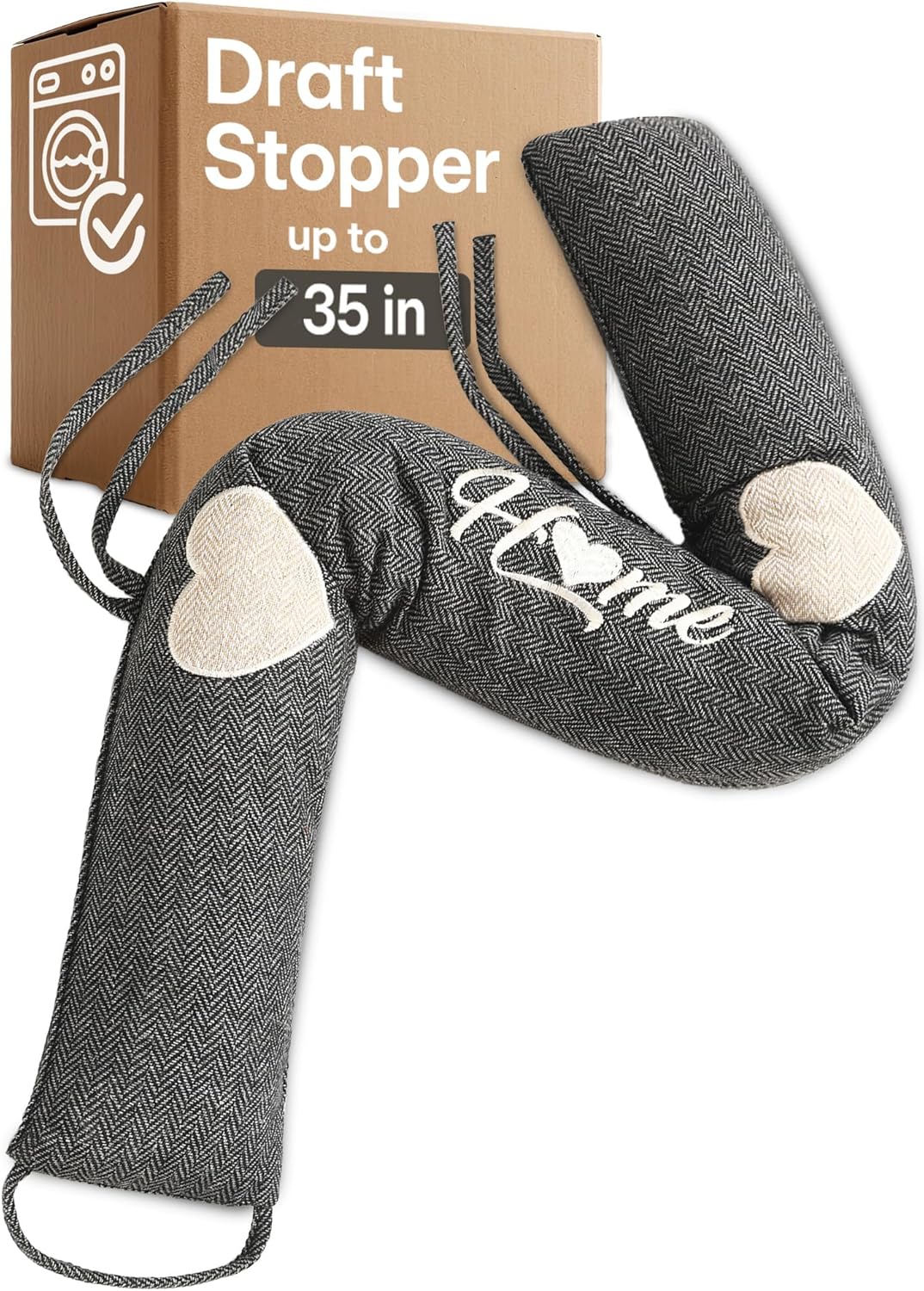 Praknu Door Draft Stopper 35 Inch Weighted