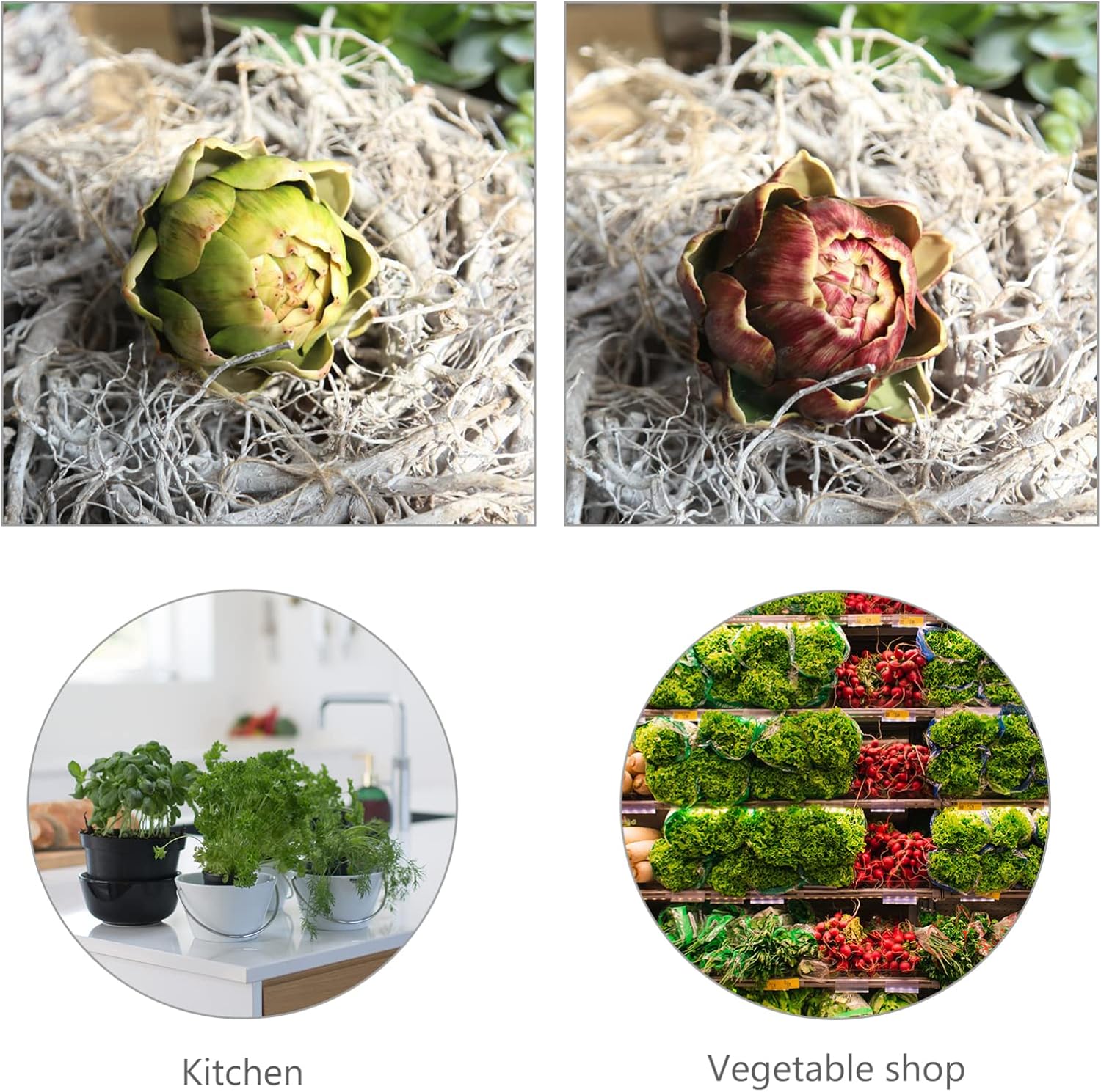 Gadpiparty 2pcs Artificial Artichoke Decor