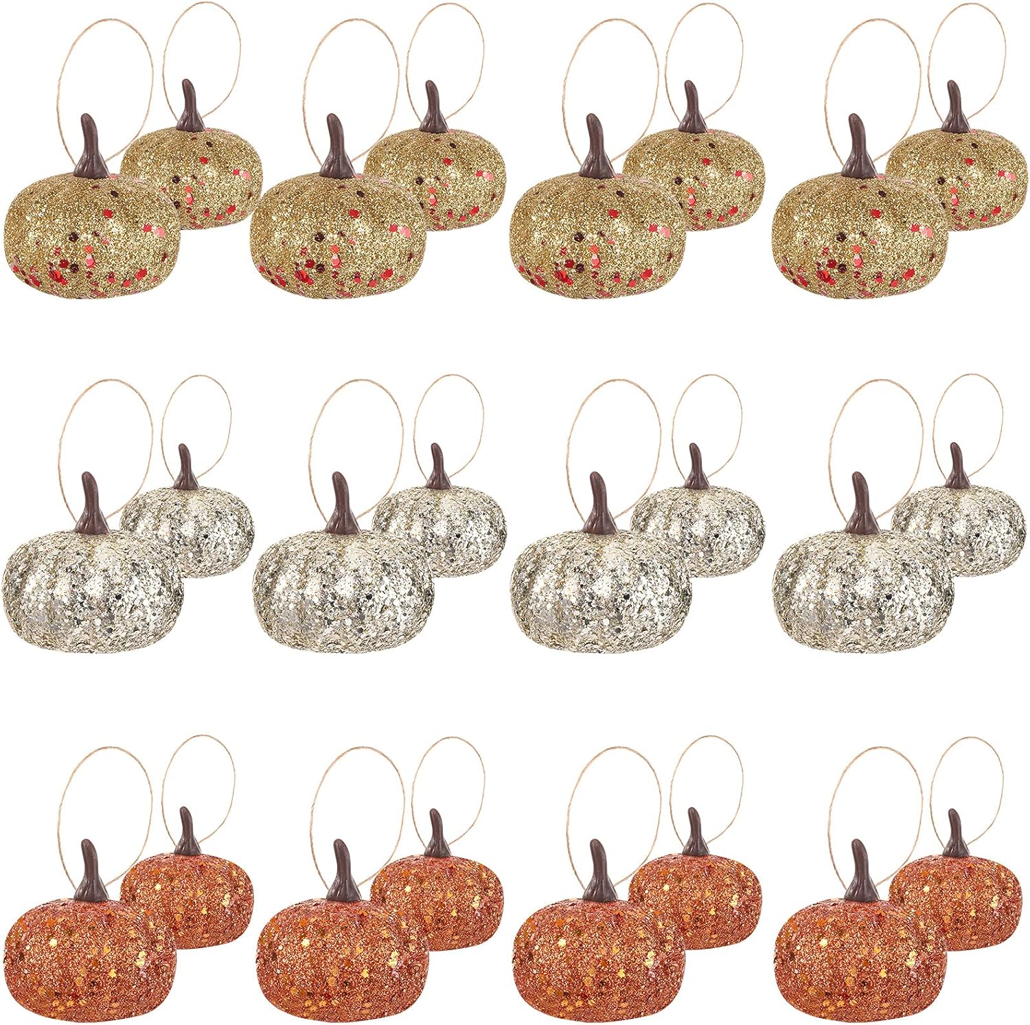 Syhood 24 Pcs Fall Thanksgiving Pumpkin Decorations