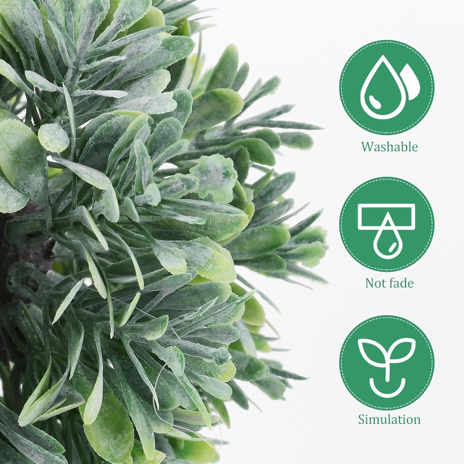 Cabilock Mini Artificial Boxwood Rosemary Topiary