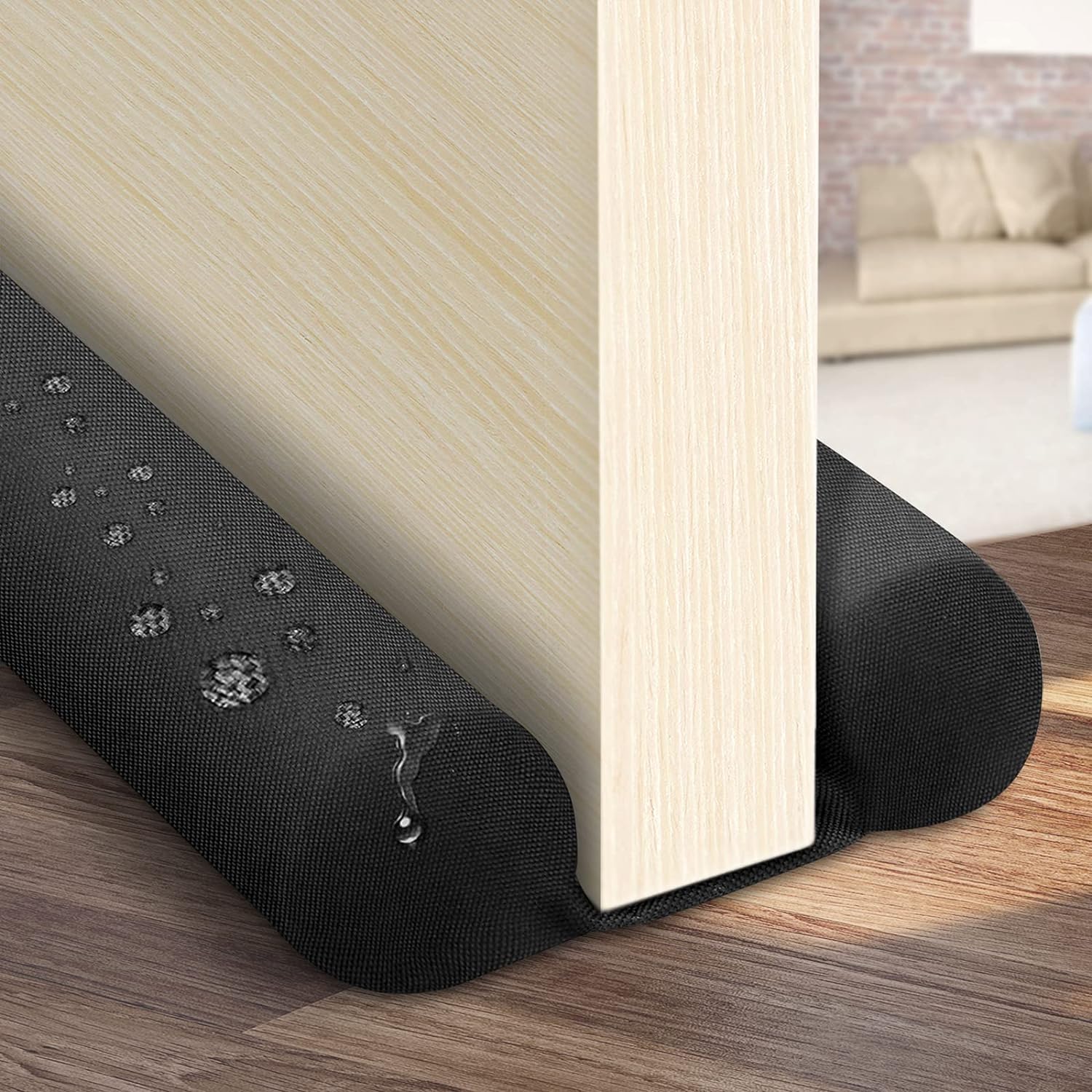 Waterproof Twin Door Draft Stopper Adjustable 30 to 36