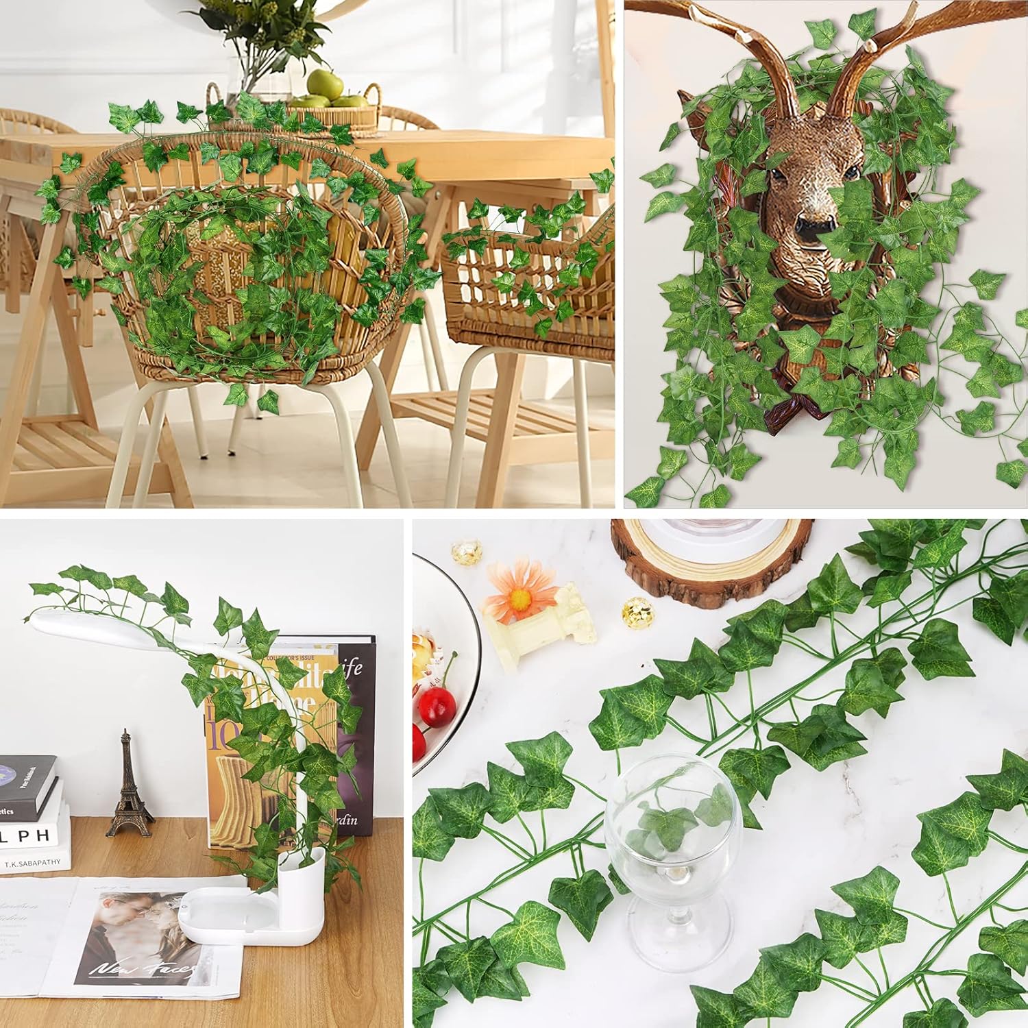 12 Pack Artificial Ivy Garland 86 Feet Long