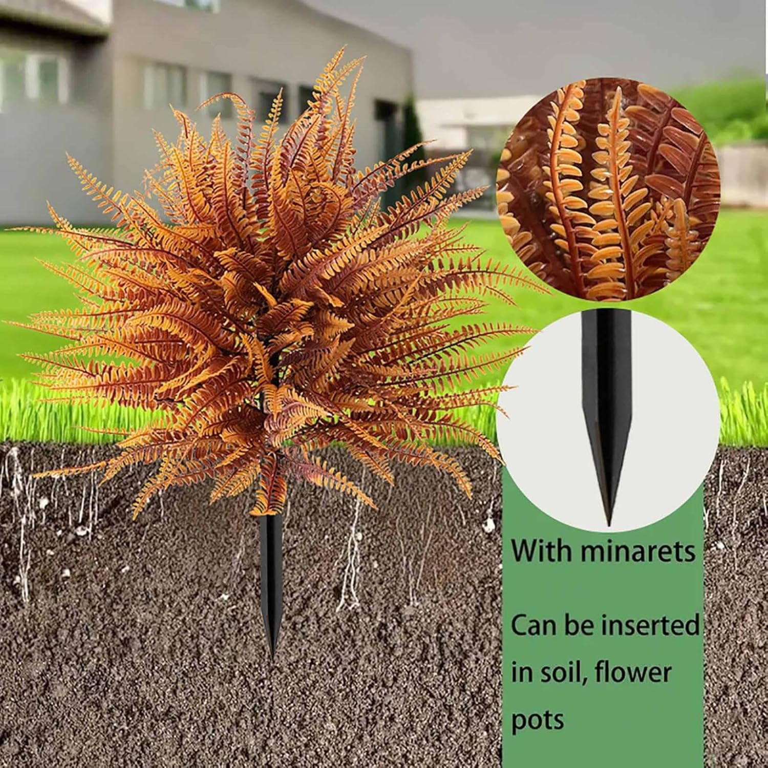 Artificial Ferns Topiary Trees for Outdoor Decor