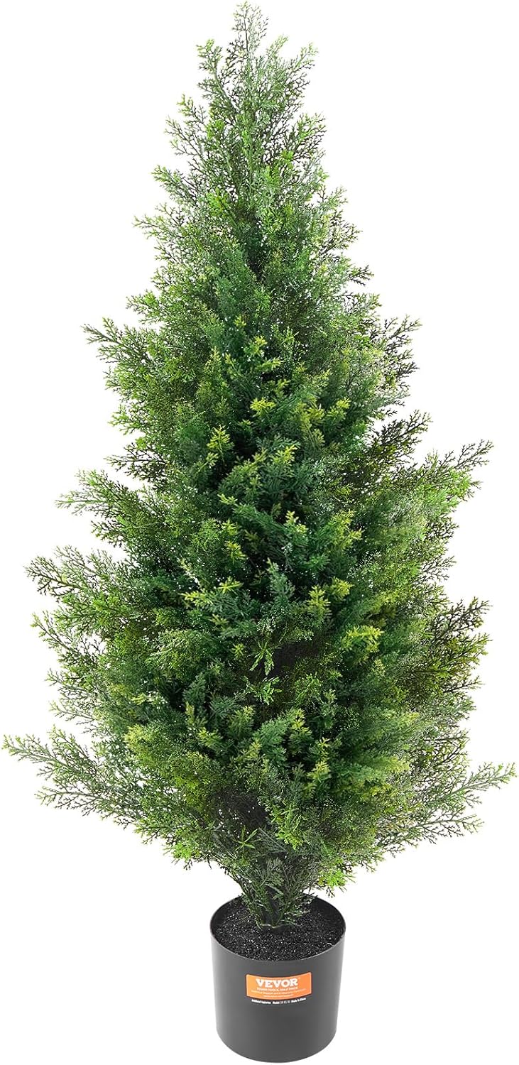 VEVOR Artificial Cedar Topiary Tree 36 Inch 2 Pack